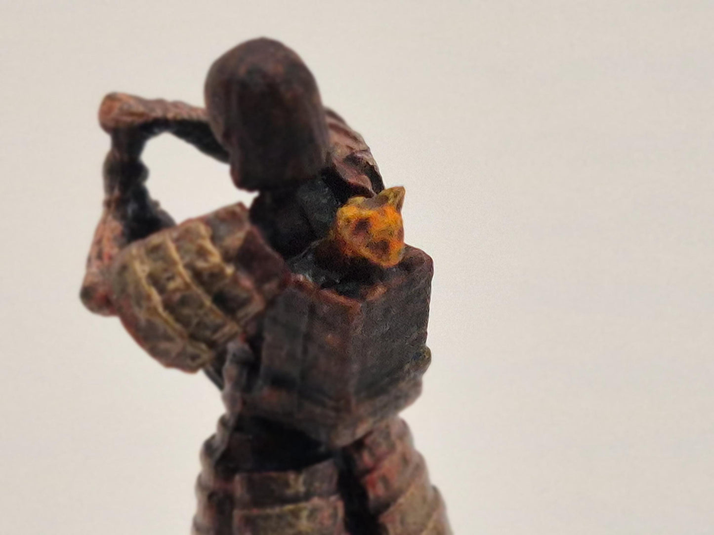 Elf Fighter Miniature: Armored Warrior, Elemental Blade