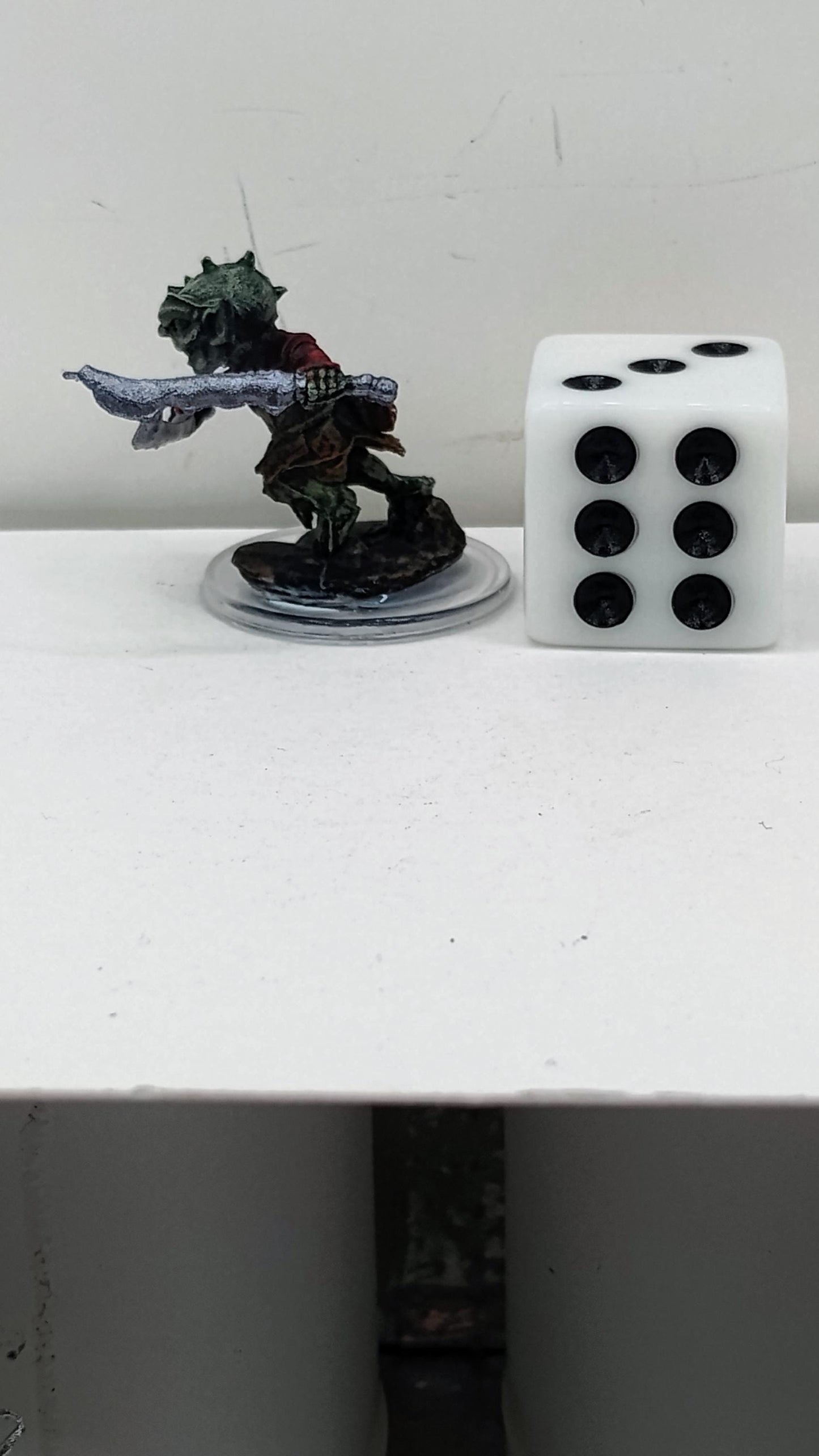 Goblin Fighter Miniature: Twin Blades, Deadly Stance