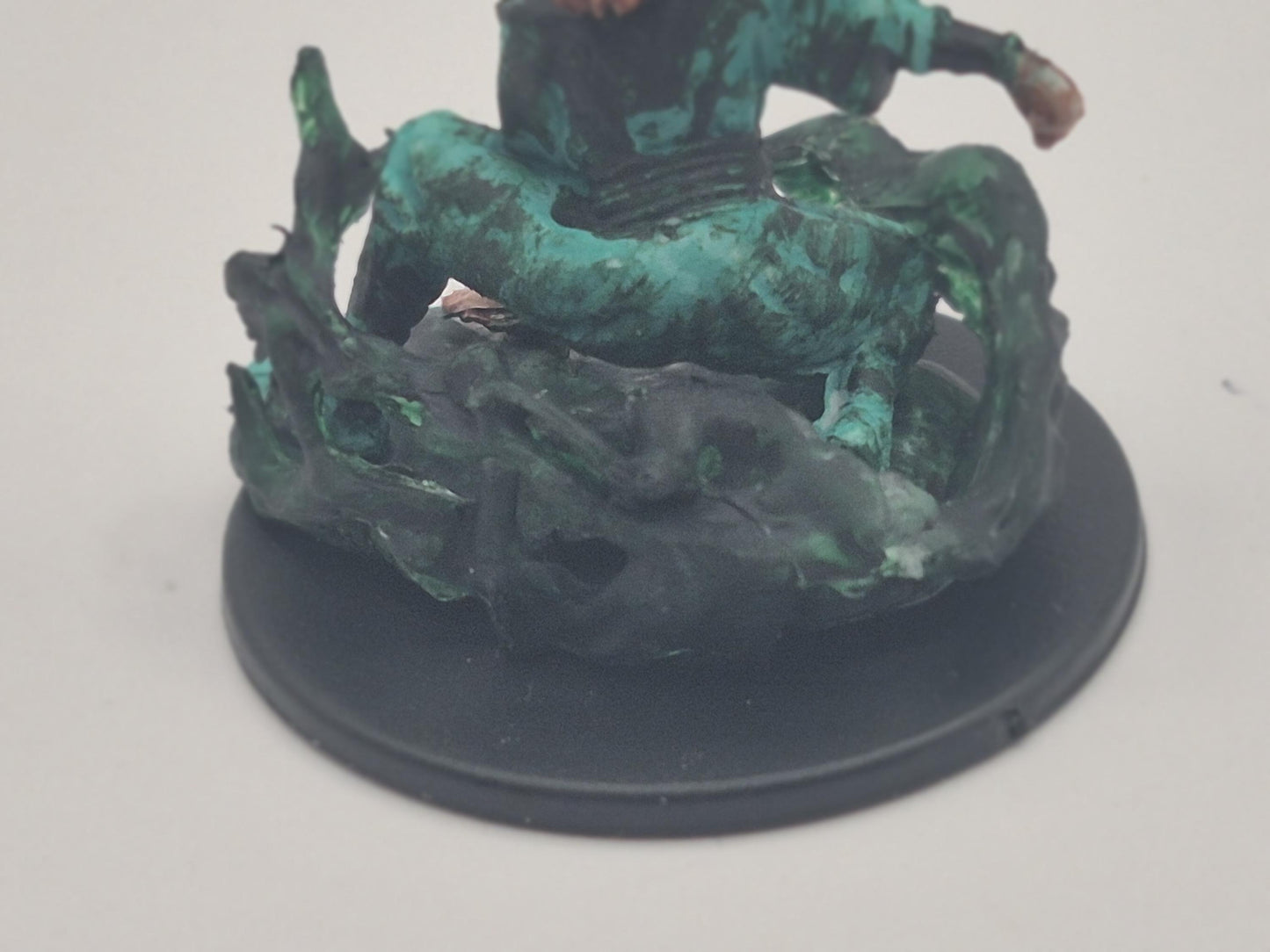 Sea Green Robe Human Monk: Fantasy Miniature Figure