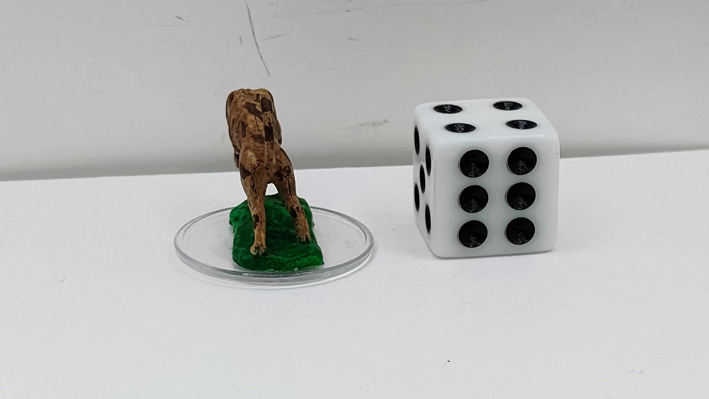 Leaping Leopard Miniature: Fierce Feline Figurine