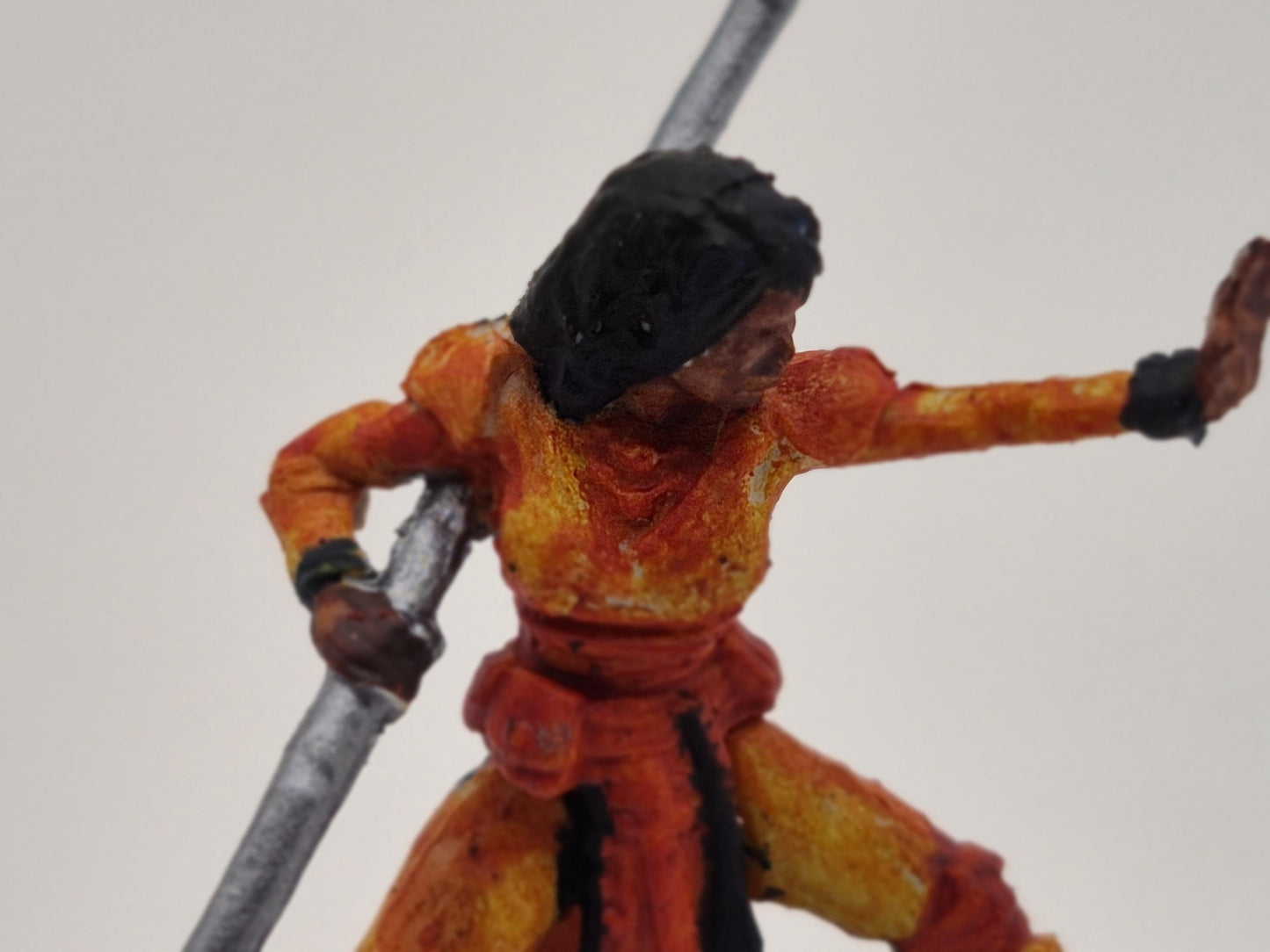 Half-Elf Monk Art Print: Fantasy Illustration