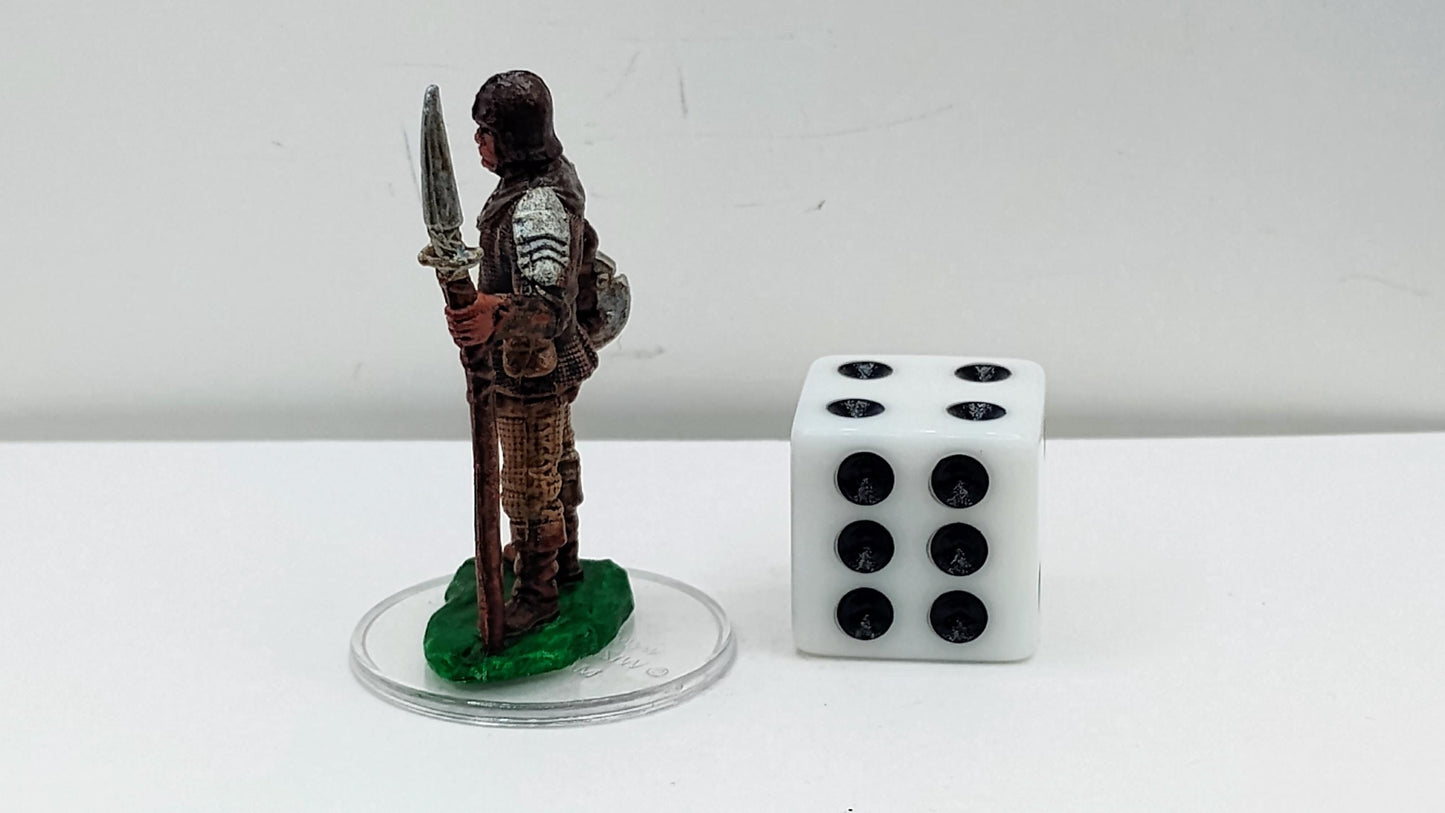 Human Guard Miniature: Steadfast Watchman with Spear