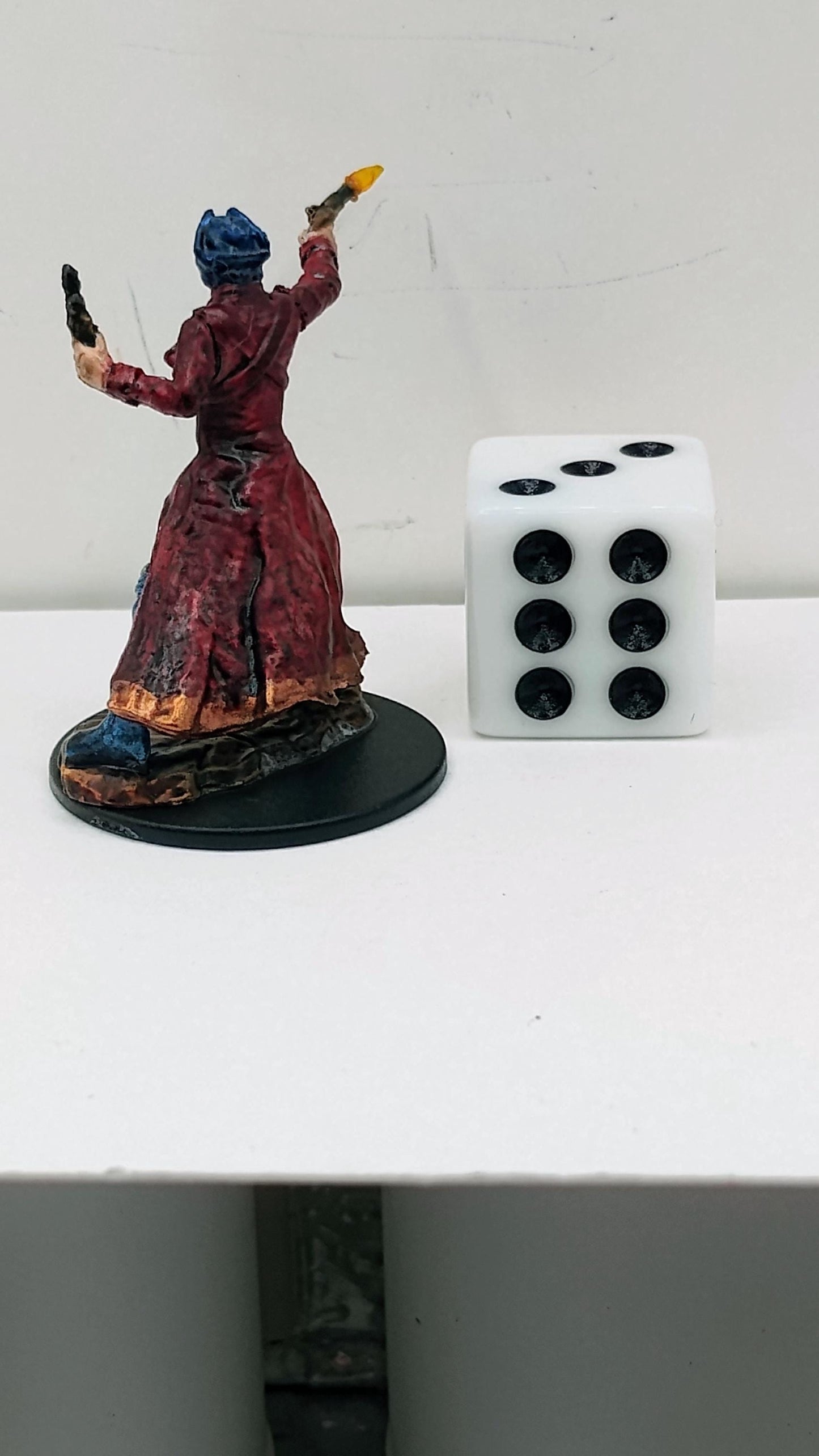 Human Outlaw Art Print: Crimson Coat Renegade