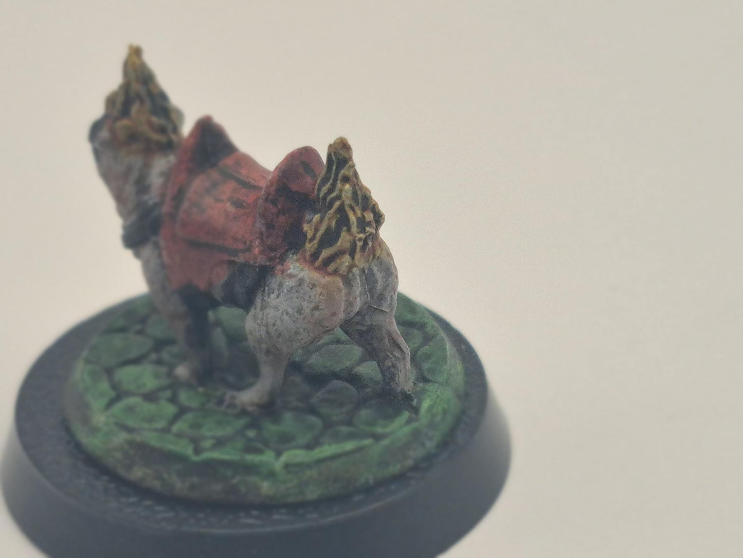 Infernal Hell Pug Figurine: Scorched Cobblestone Base