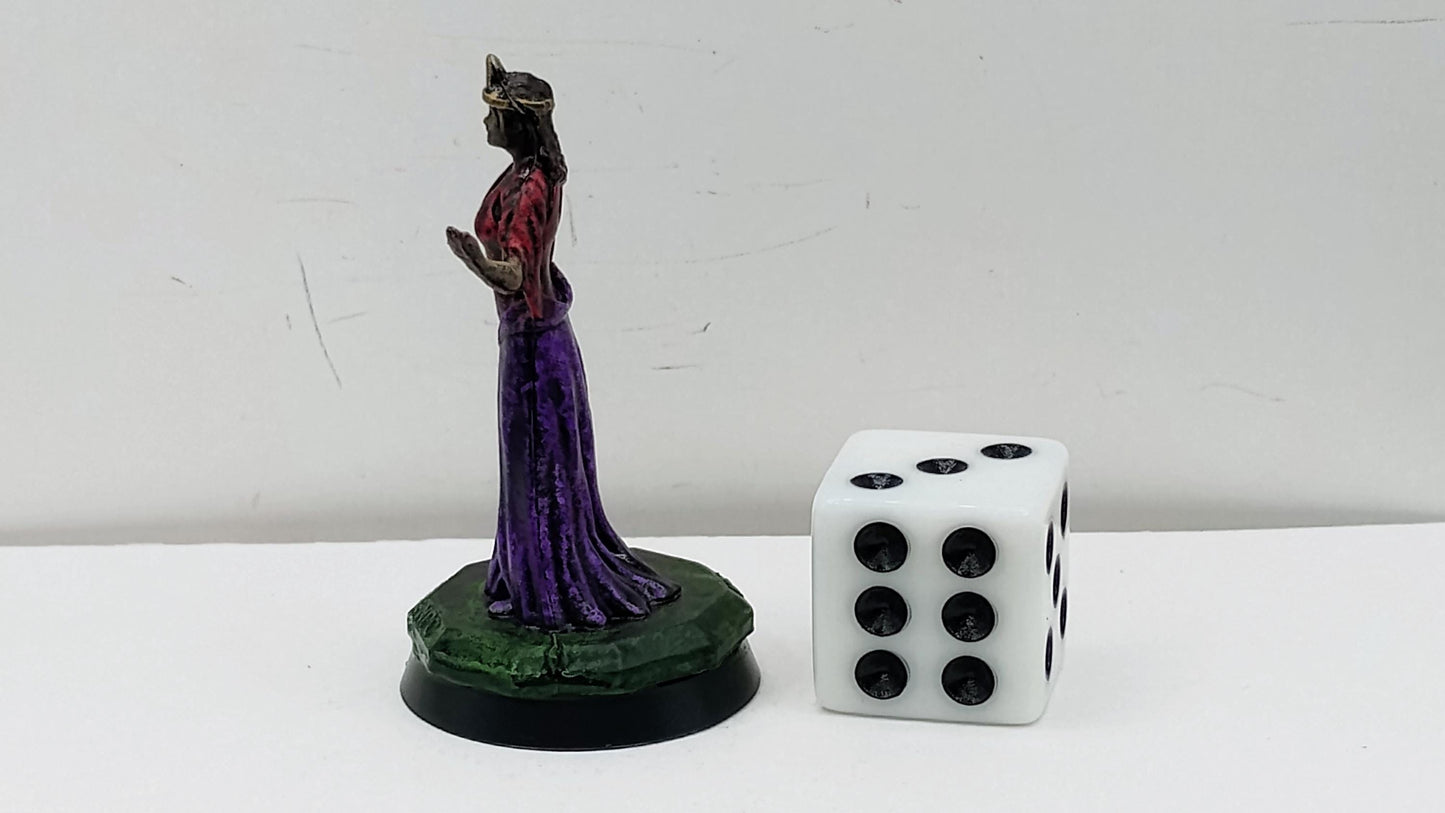 Regal Human Queen Art Print: Royal Red and Violet