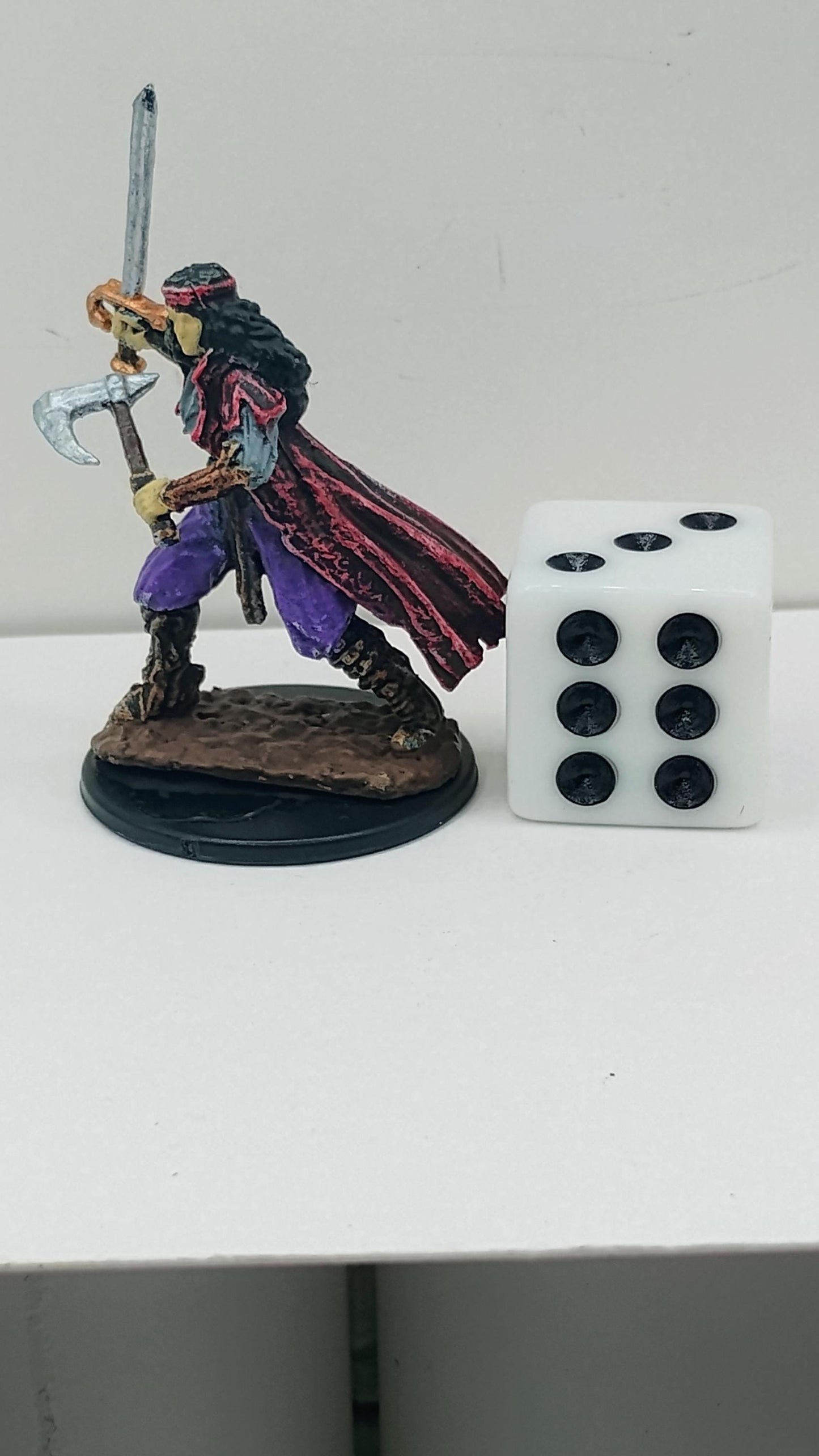 Vampire Hunter Art Print: Crimson & Purple Fantasy Illustration