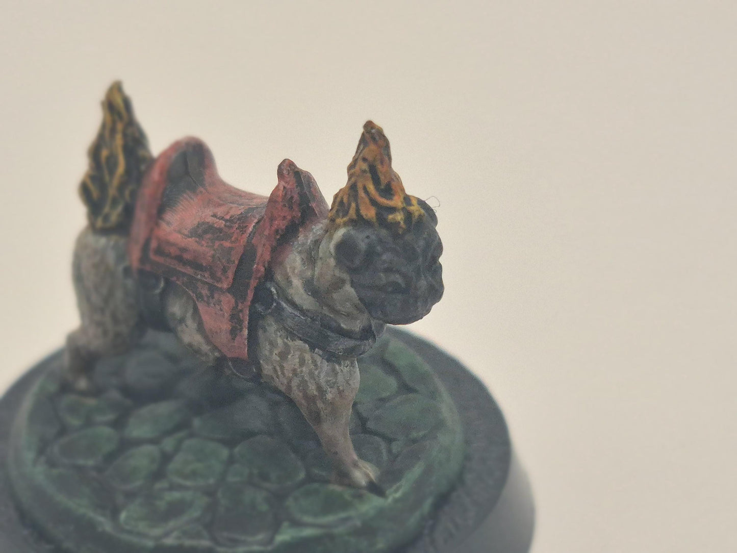 Infernal Pug Miniature: Hellbound Warlock Companion