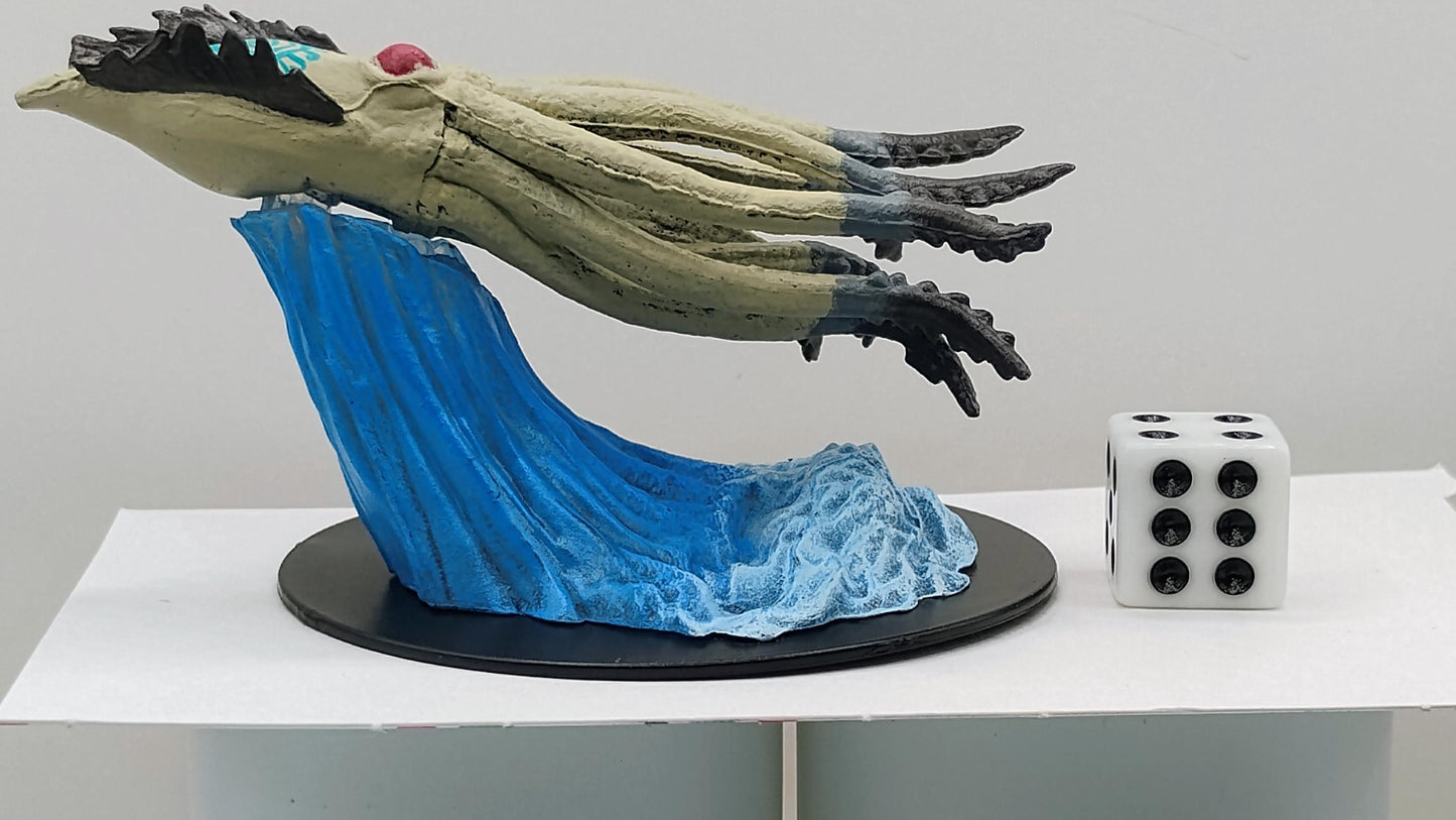 Young Kraken Miniature: Rune-Marked Tentacle Monster