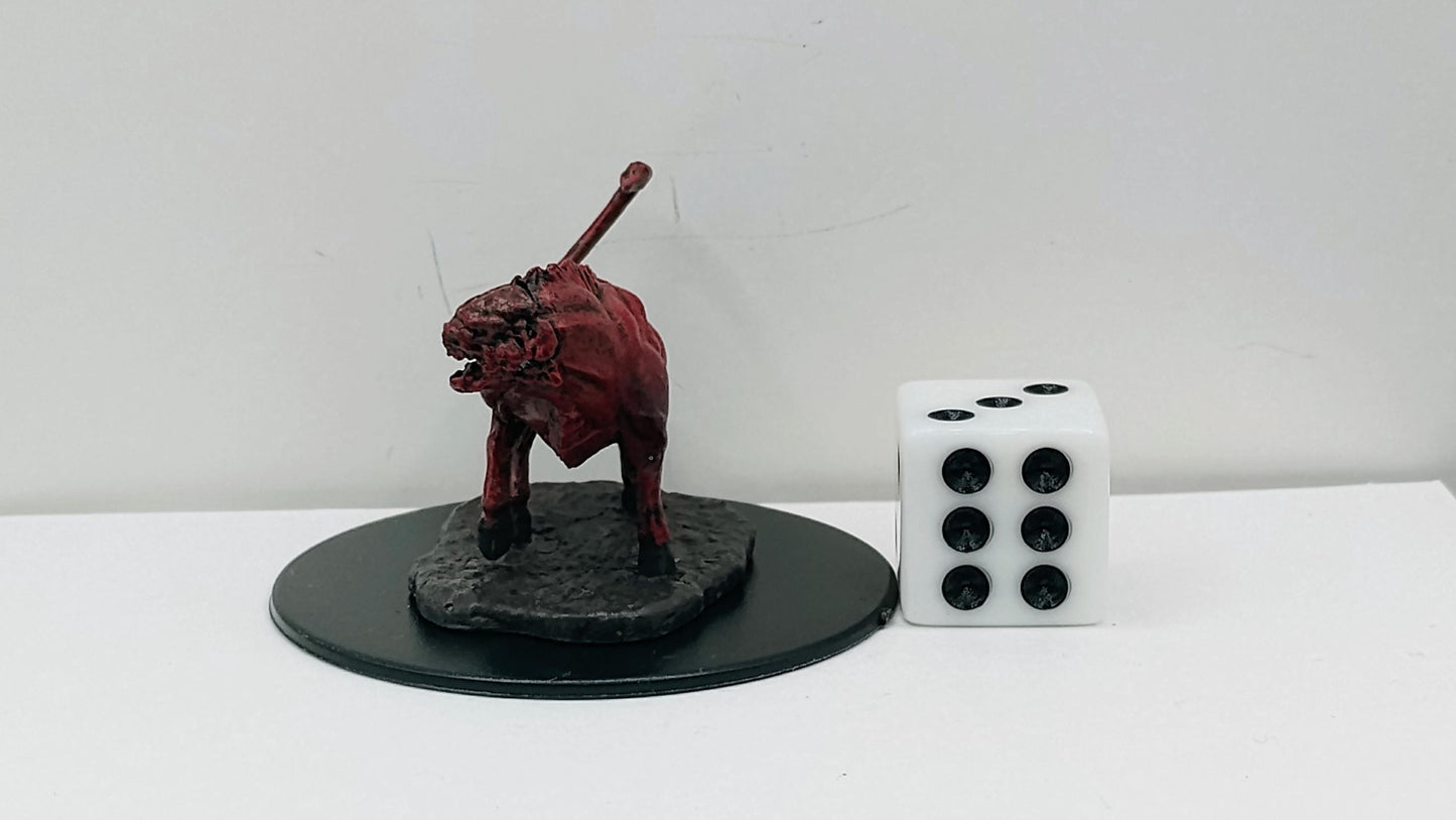 Leucrotta Monster Figurine: Fantasy Tabletop Miniature