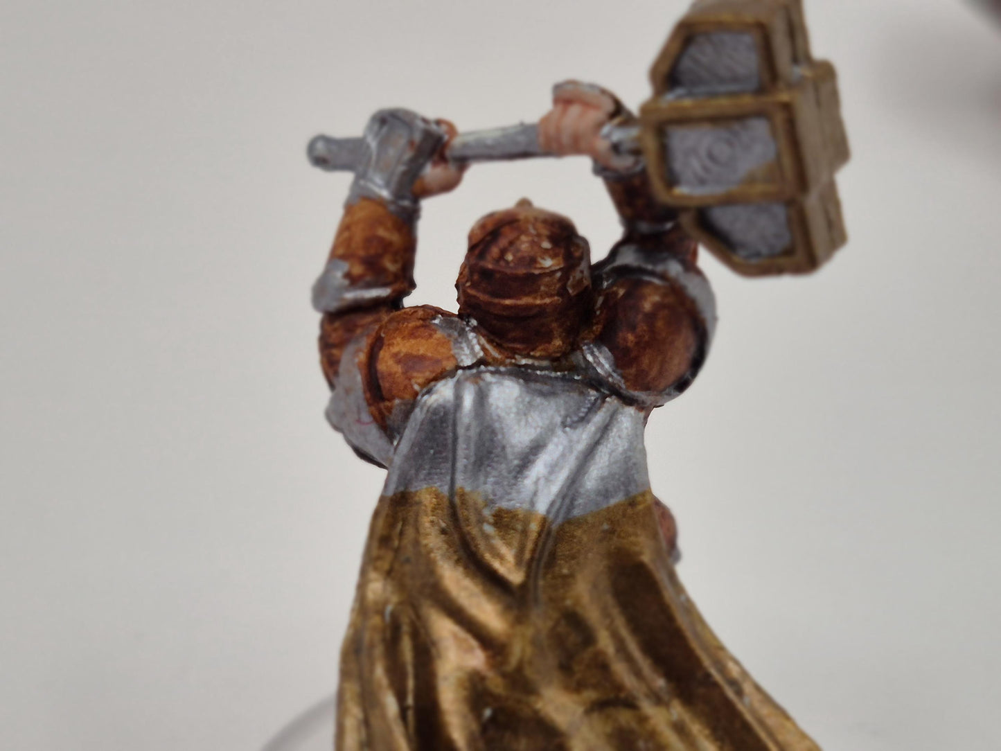 Dwarf Paladin Miniature: Holy Warrior with Hammer