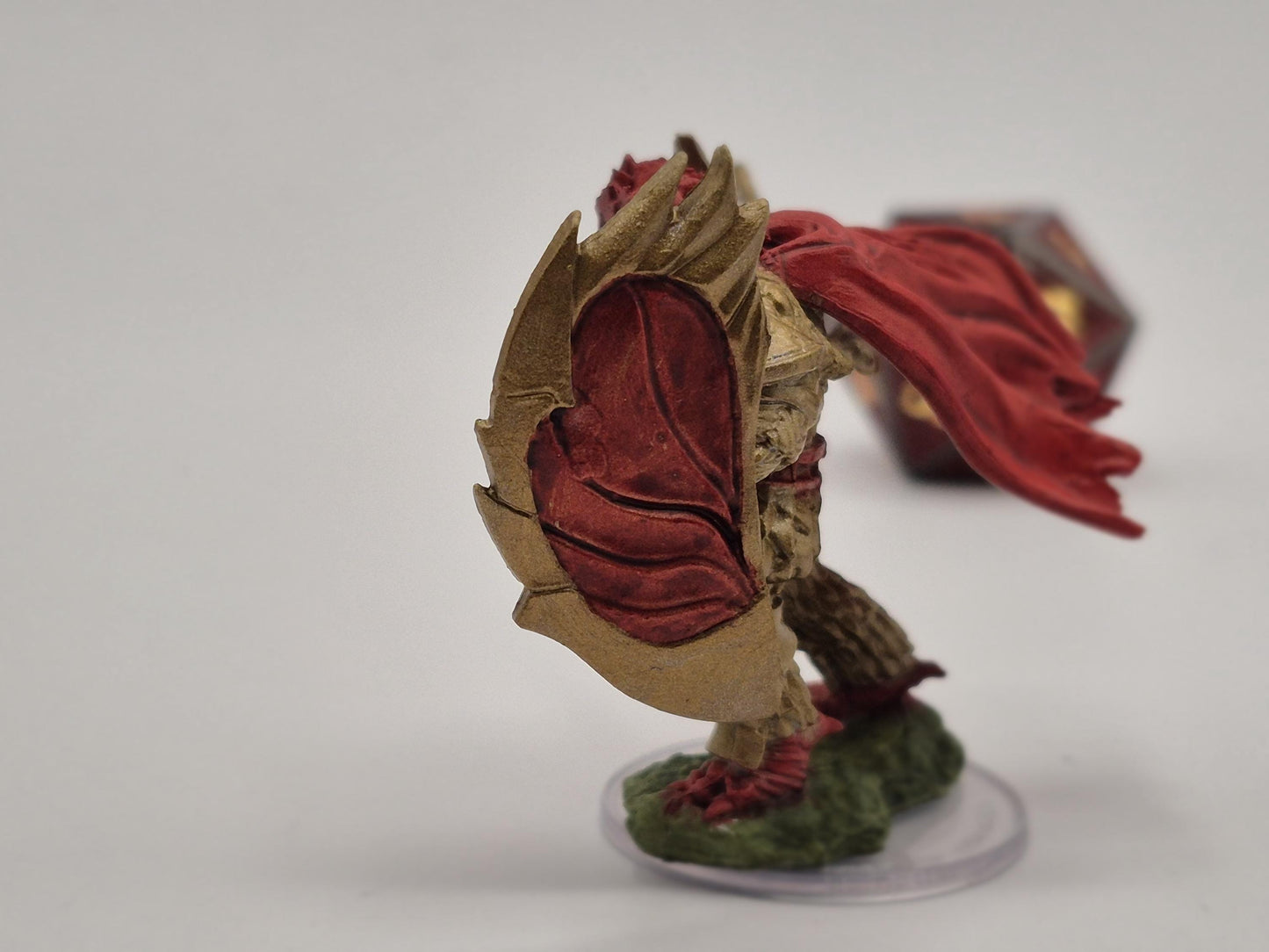 Golden Armor Dragonborn Fighter Miniature
