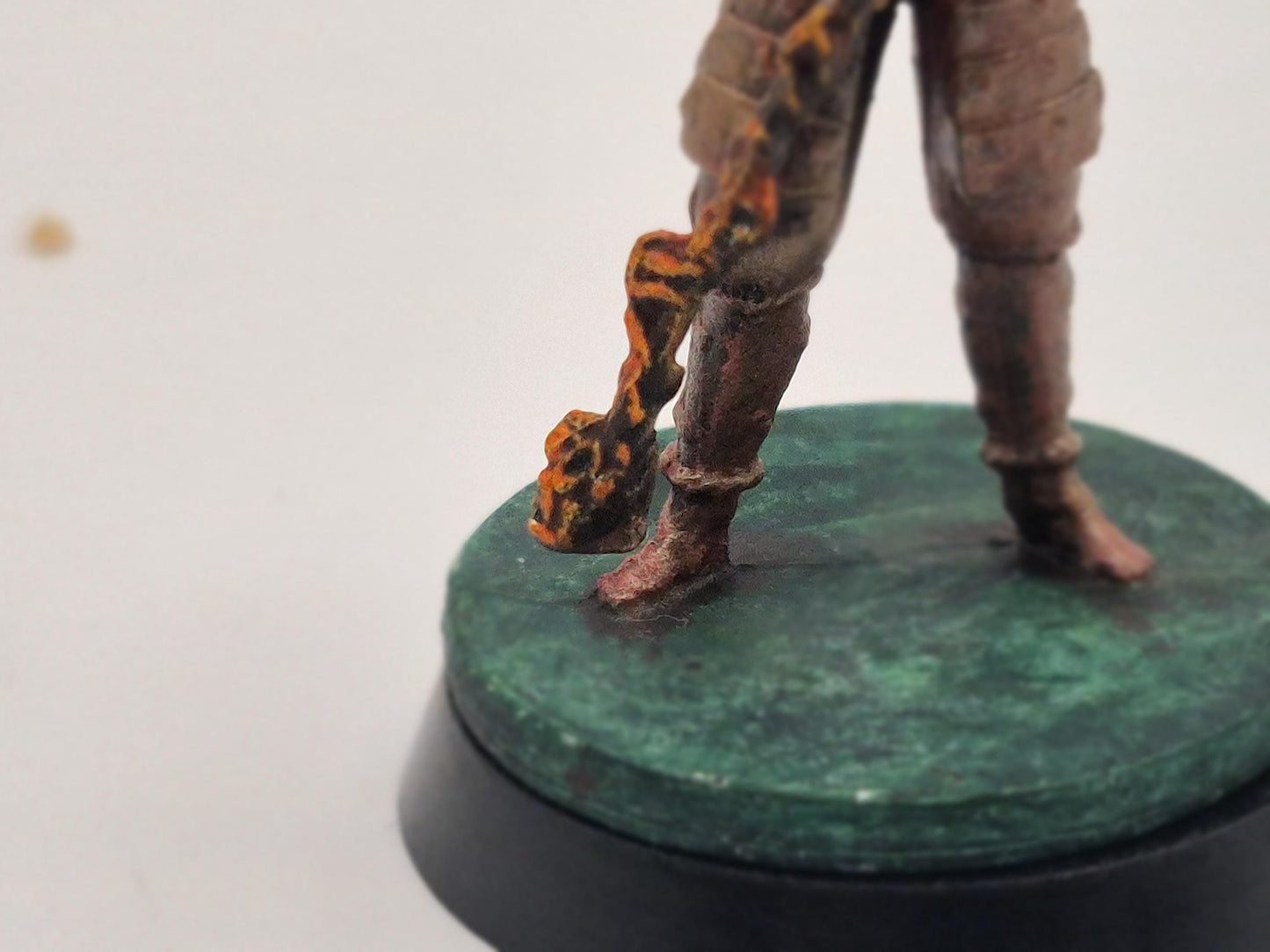 Elf Fighter Miniature: Armored Warrior, Elemental Blade