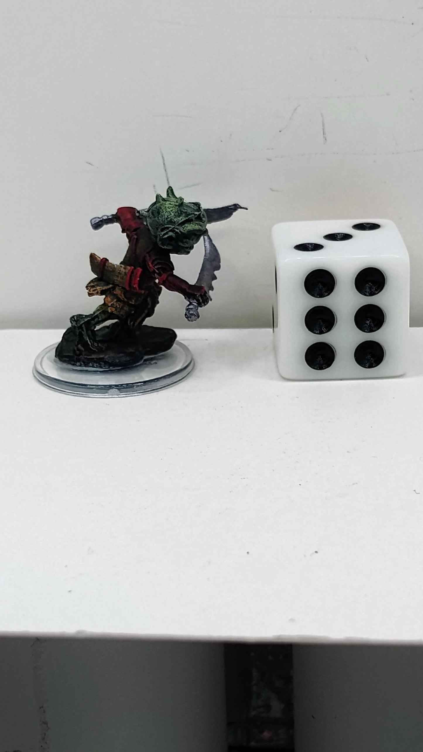 Goblin Fighter Miniature: Twin Blades, Deadly Stance