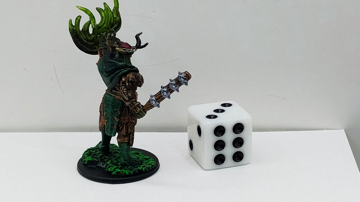 Half-Orc Druid: Antler Crown, Vine Whip, Wrath of the Wilds