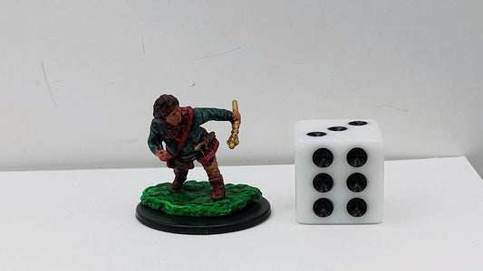 Halfling Rogue Miniature: Dungeons and Dragons RPG Figure