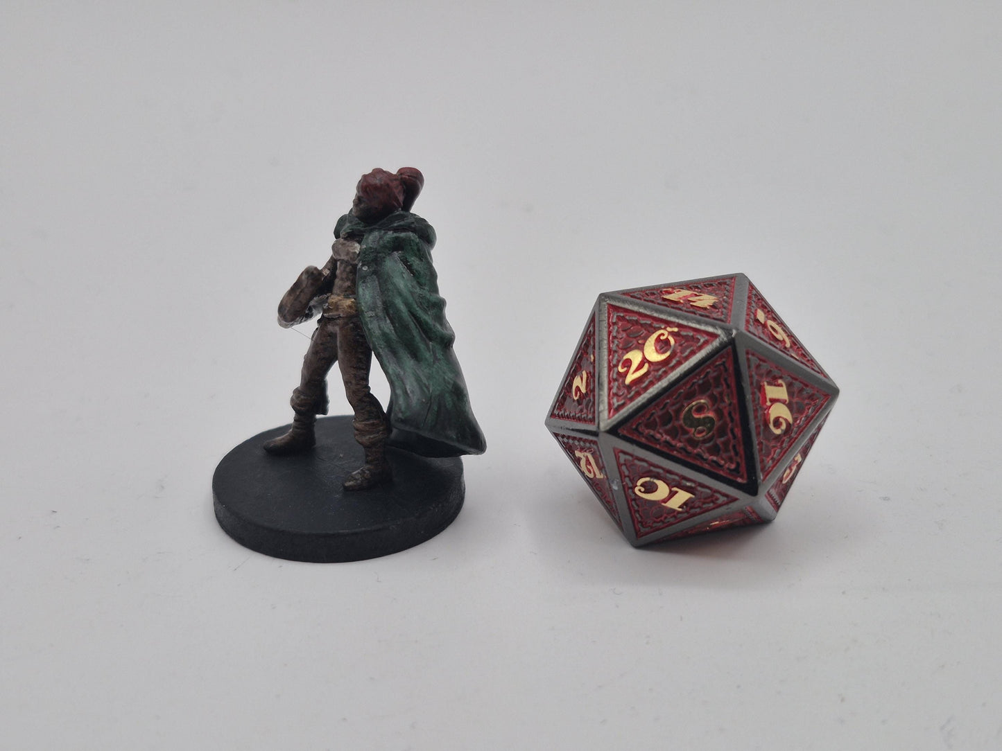 Human Archer Art Print: Forest Green, Crimson Hood