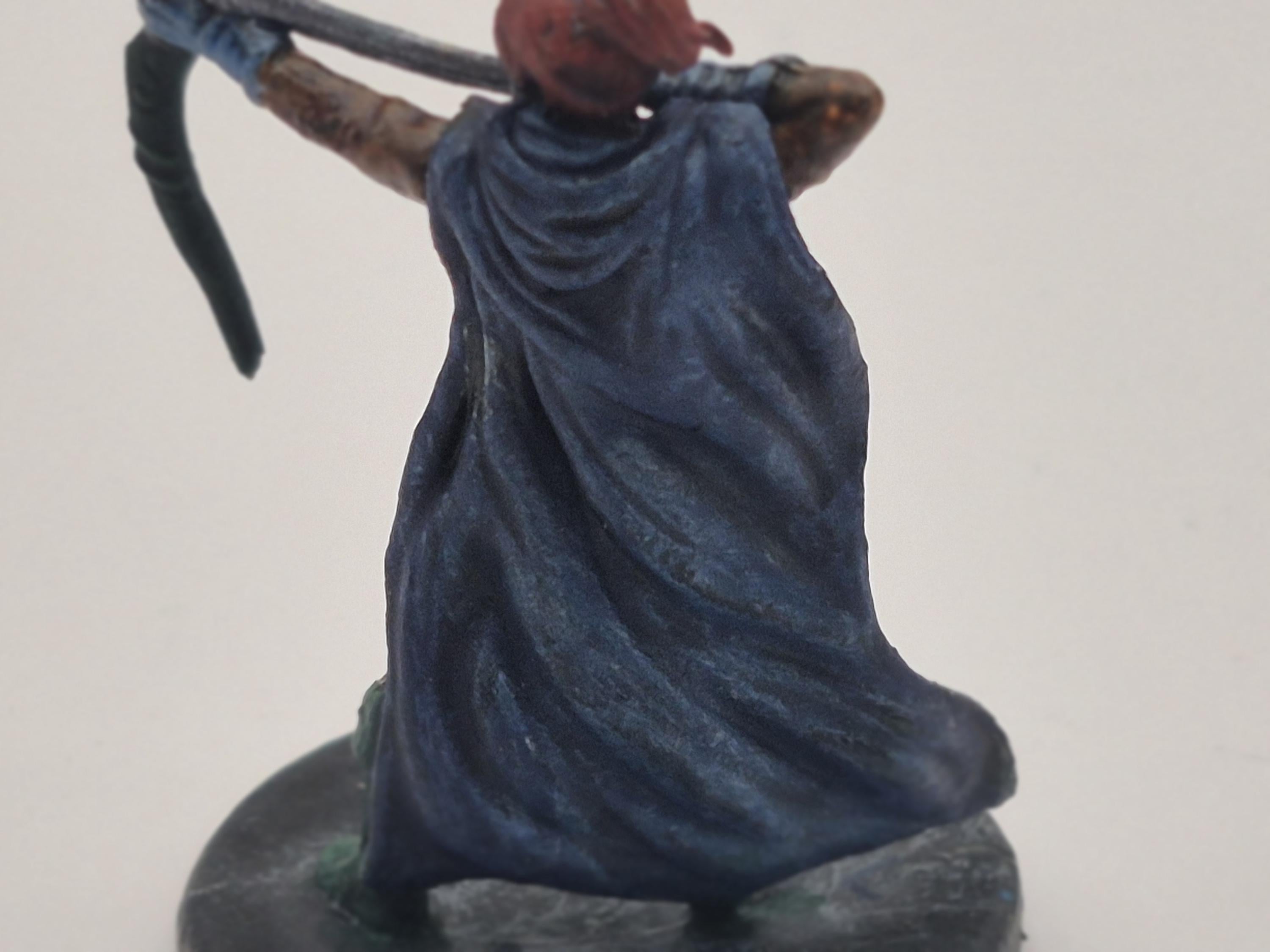 Human Archer Art Print: Vigilant Hunter with Green Bow