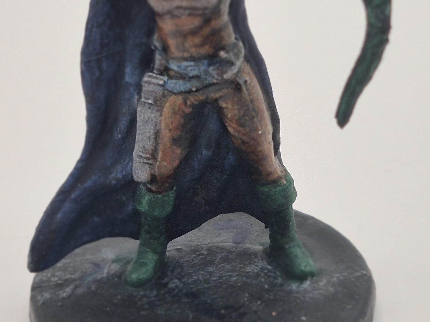 Human Archer Art Print: Vigilant Hunter with Green Bow