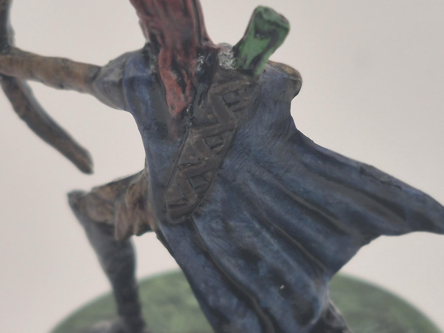 Crimson-Mane Human Archer Art Print: Fantasy Illustration