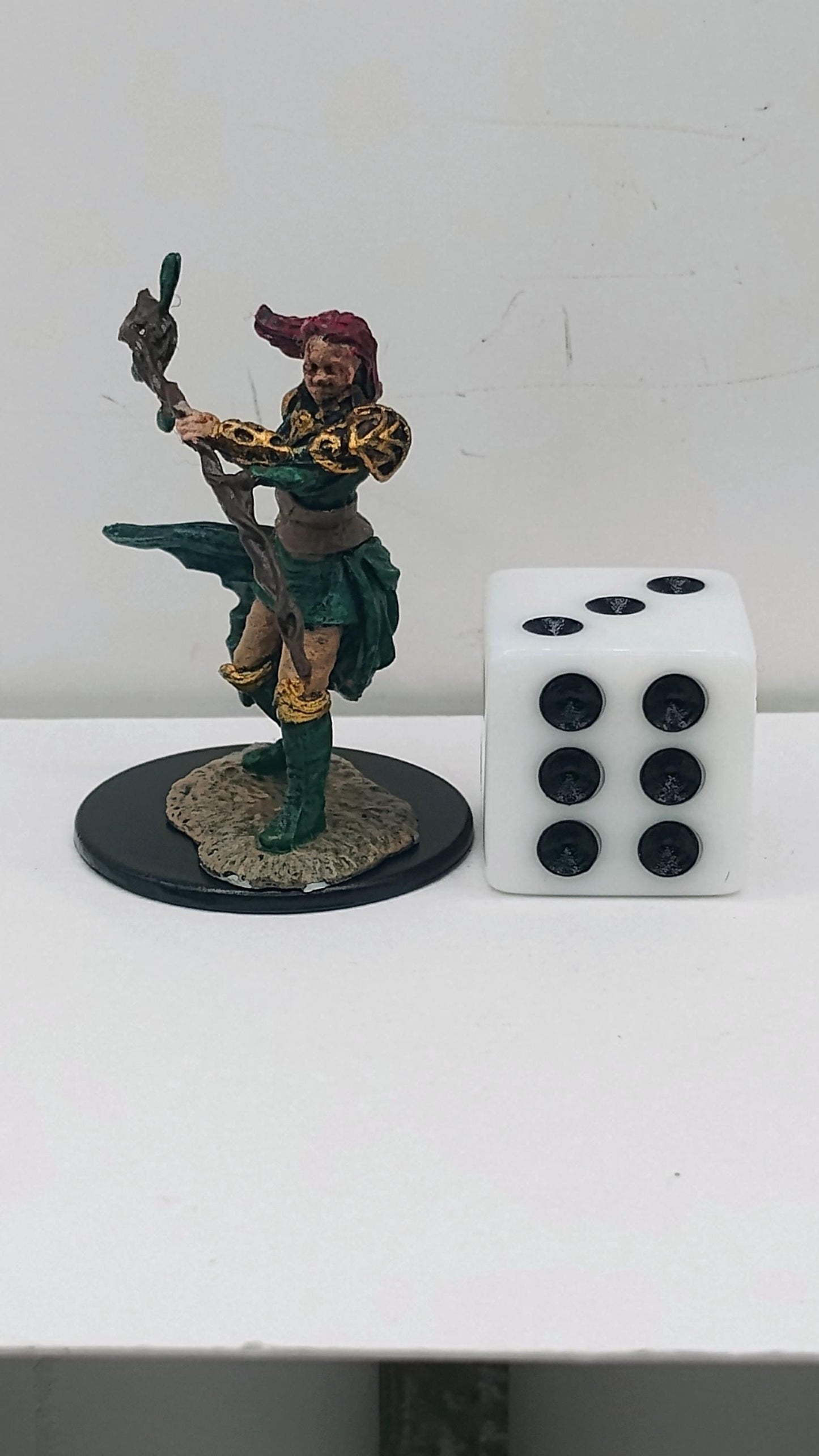 Fierce Human Druid Miniature: Forest Warrior