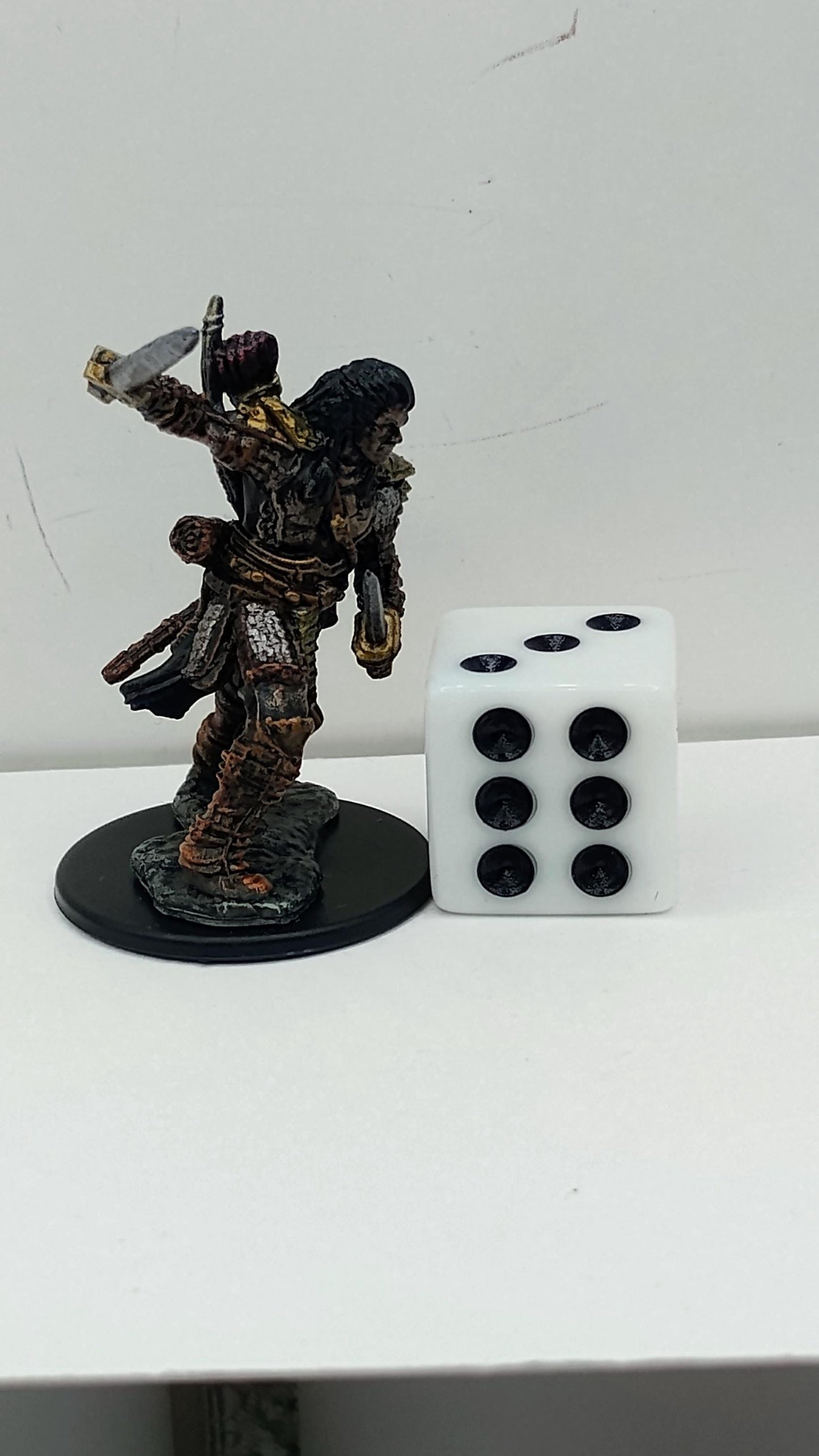 Human Fighter Miniature: Battle-Hardened Warrior