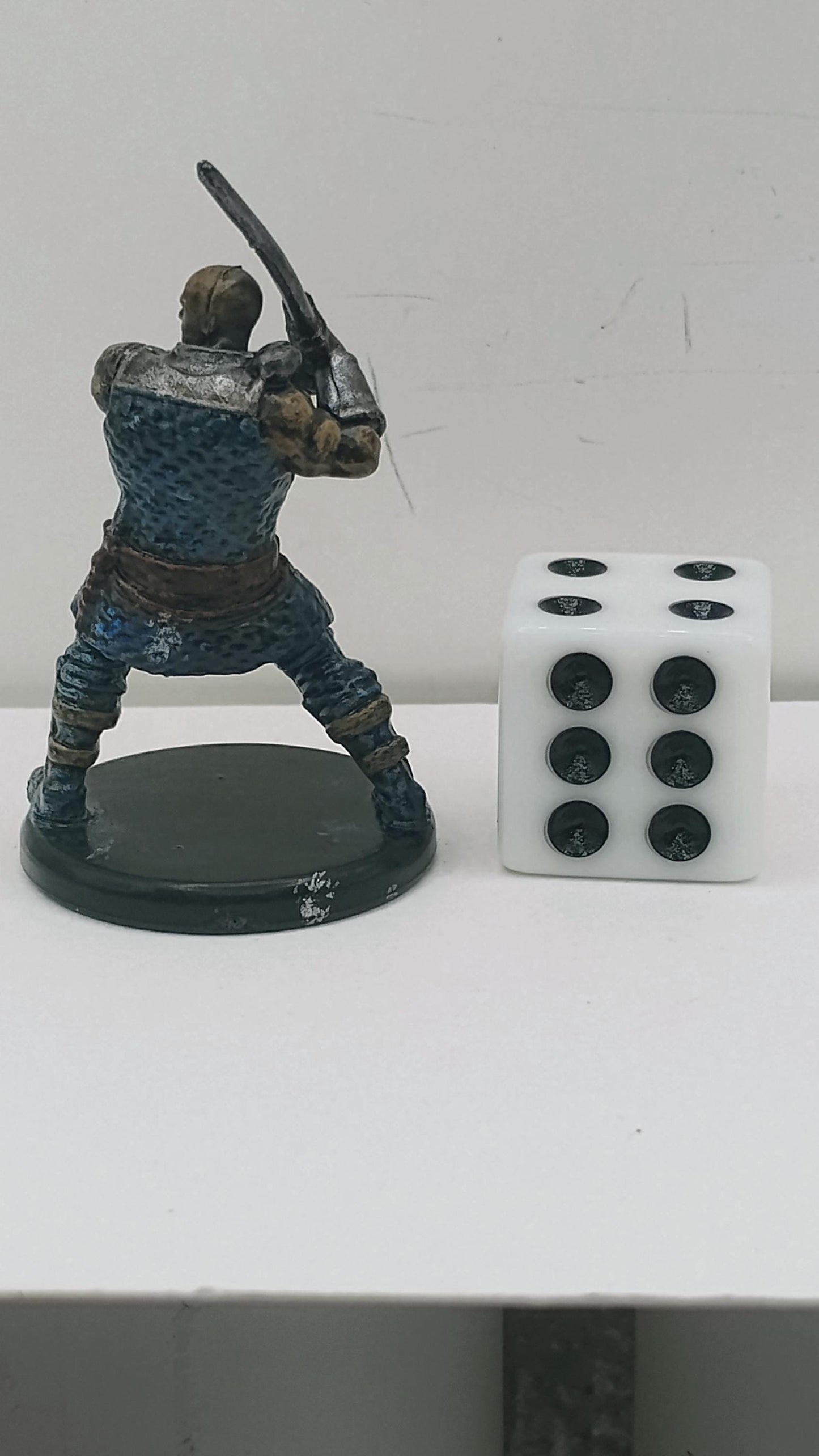 Armored Human Fighter Miniature: Battle-Forged Warrior