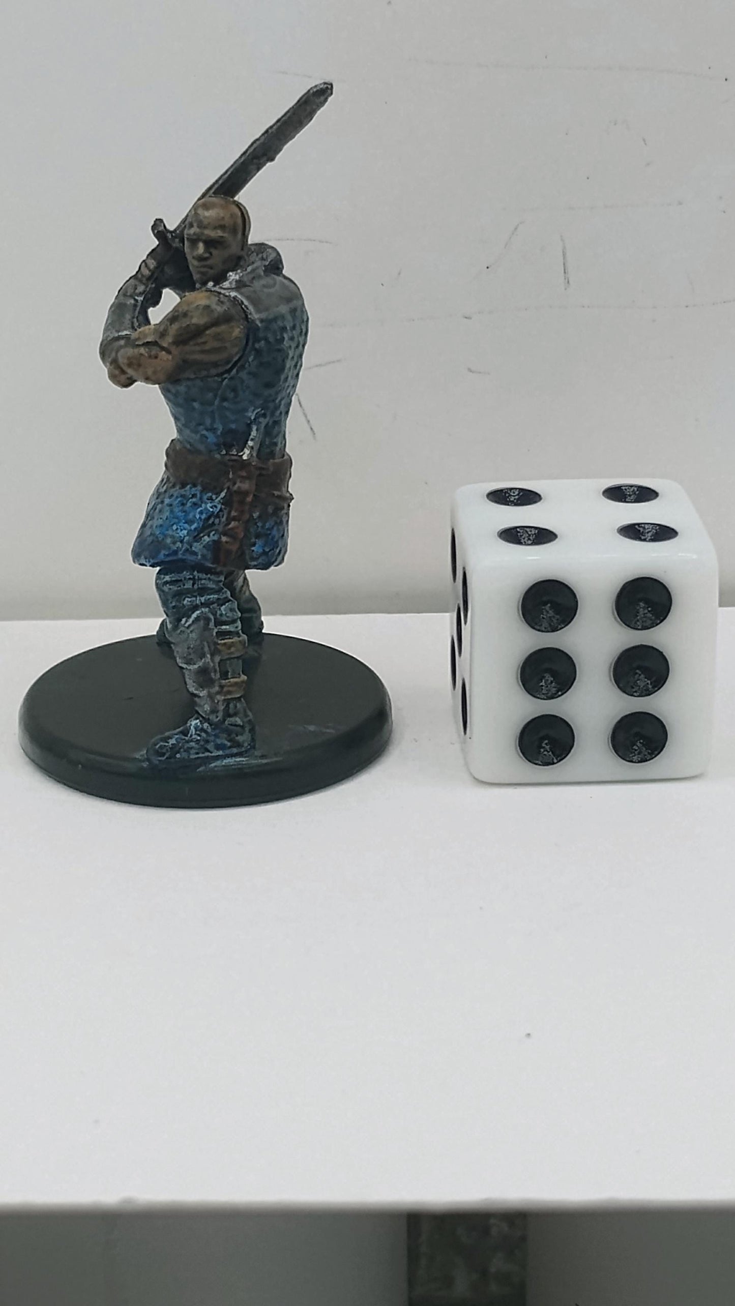 Armored Human Fighter Miniature: Battle-Forged Warrior