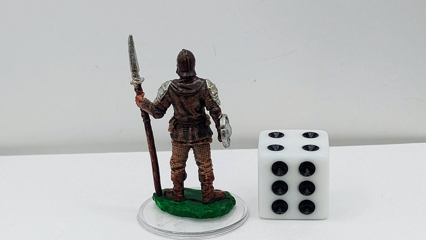 Human Guard Miniature: Steadfast Watchman with Spear