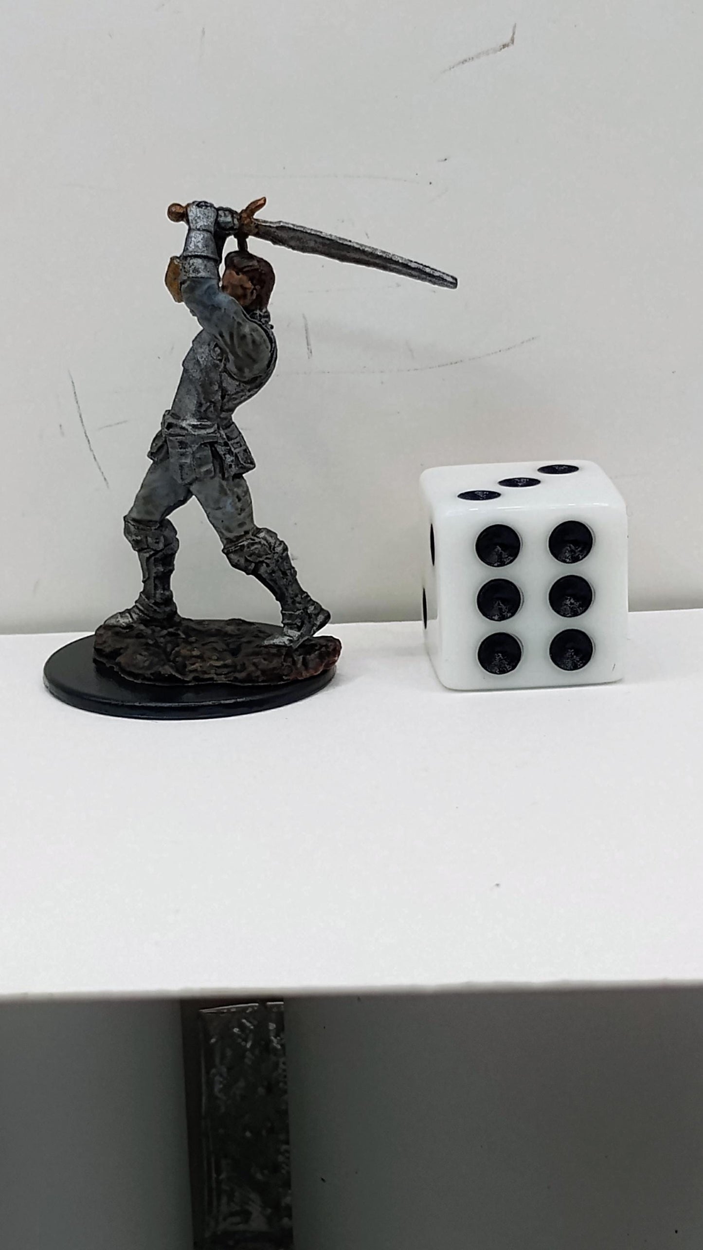 Human Paladin Miniature: Divine Warrior Figurine