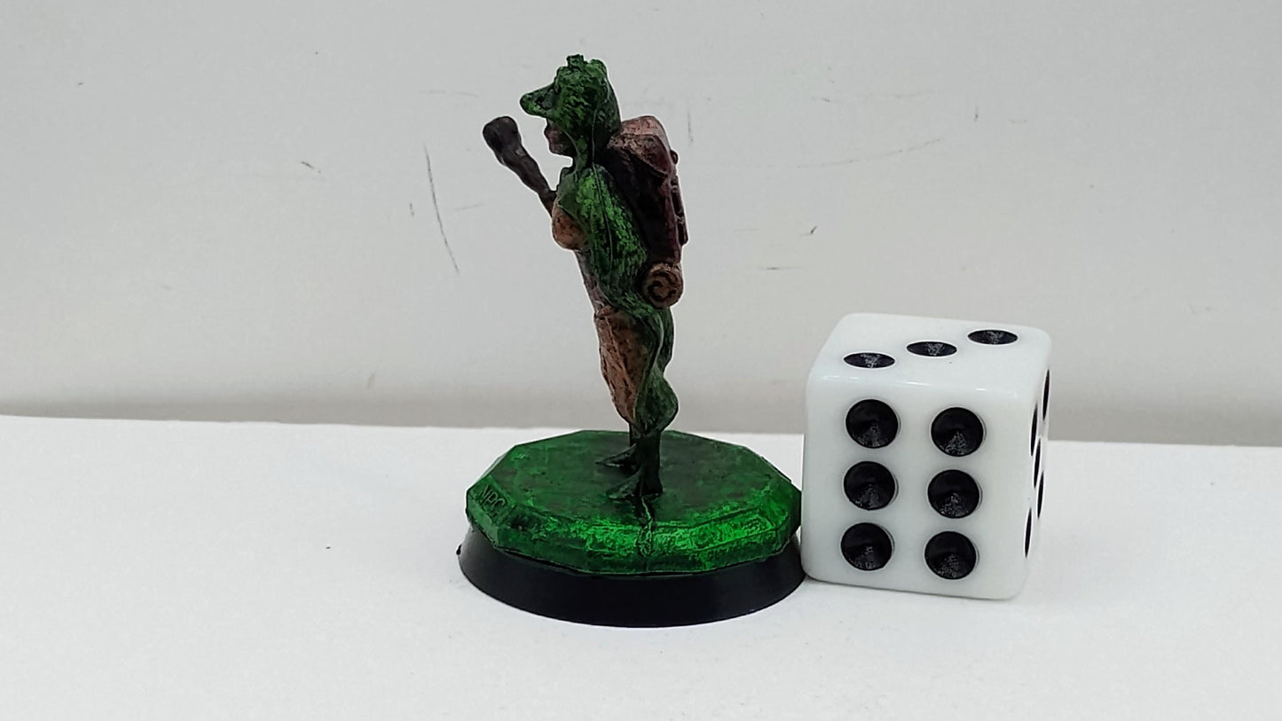 Human Fur Trader Miniature: Bear-Hide Cloak, Wilderness Merchant