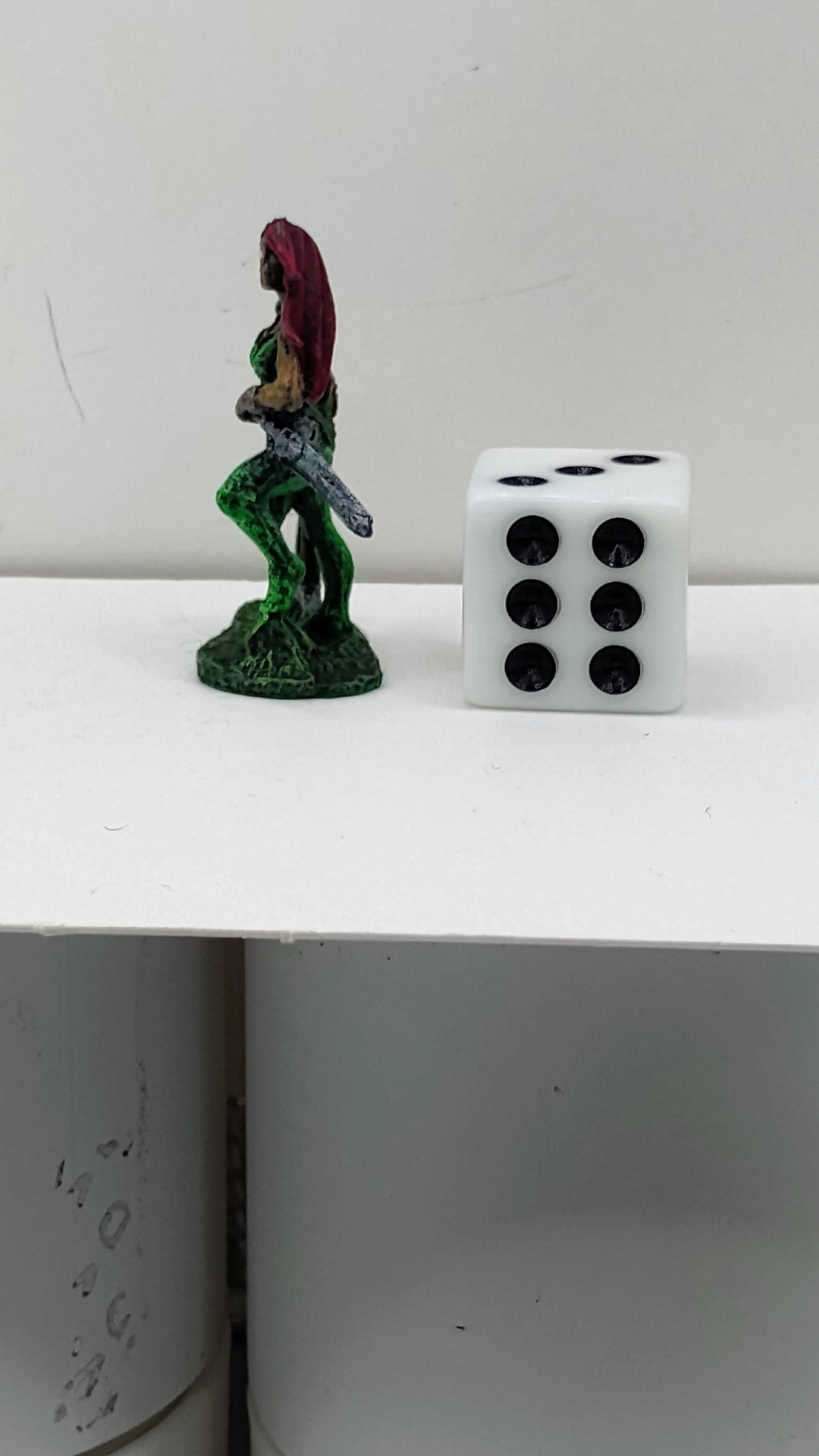 Green Armor Human Warrior: Fantasy Art Print