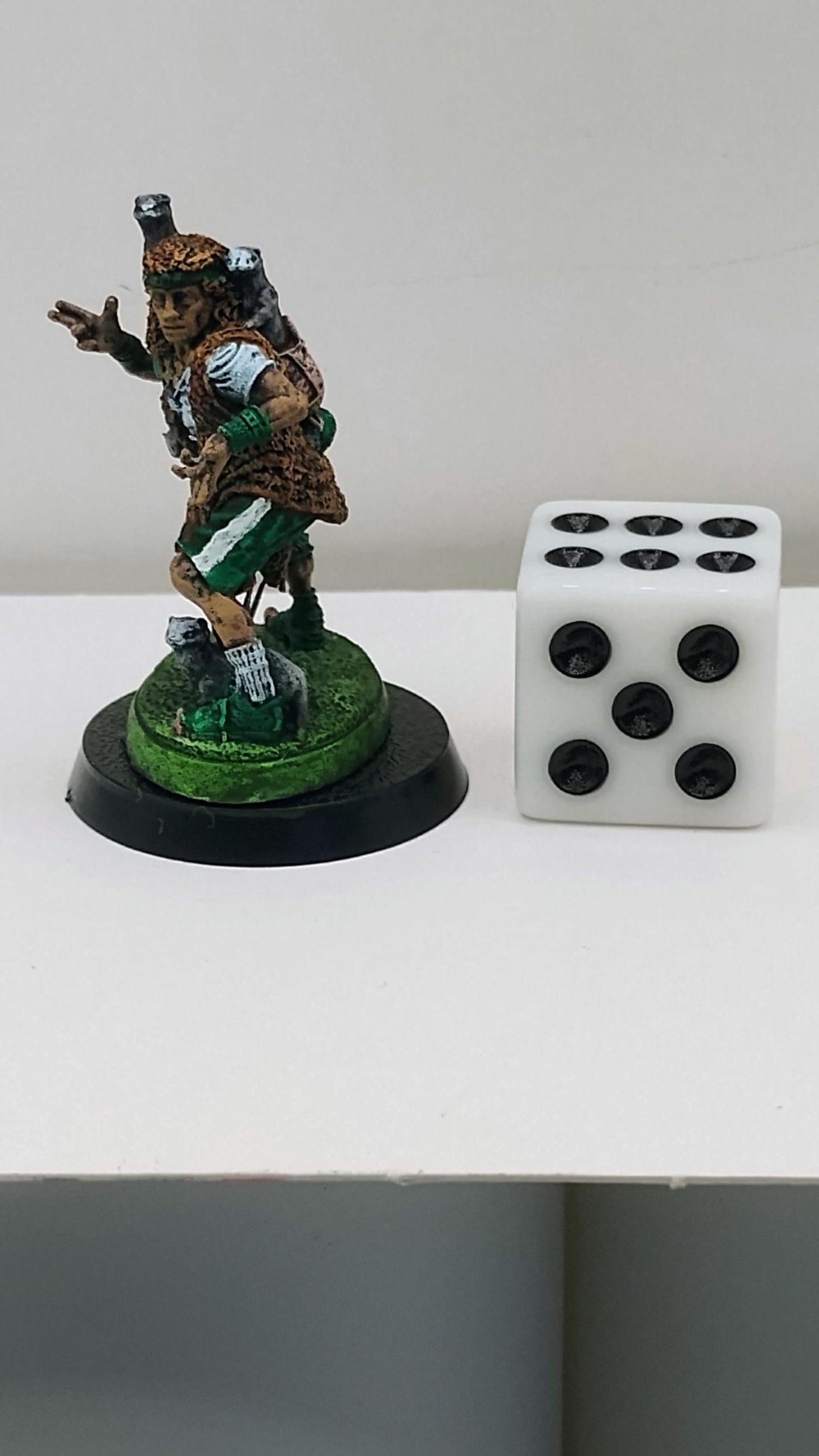 Human Weaselmancer: Forest Witch with Weasel Familiar