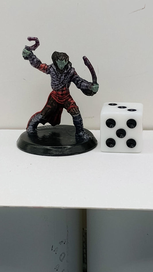 Kor Hookmaster Miniature: Crimson & Ash-Gray Armor