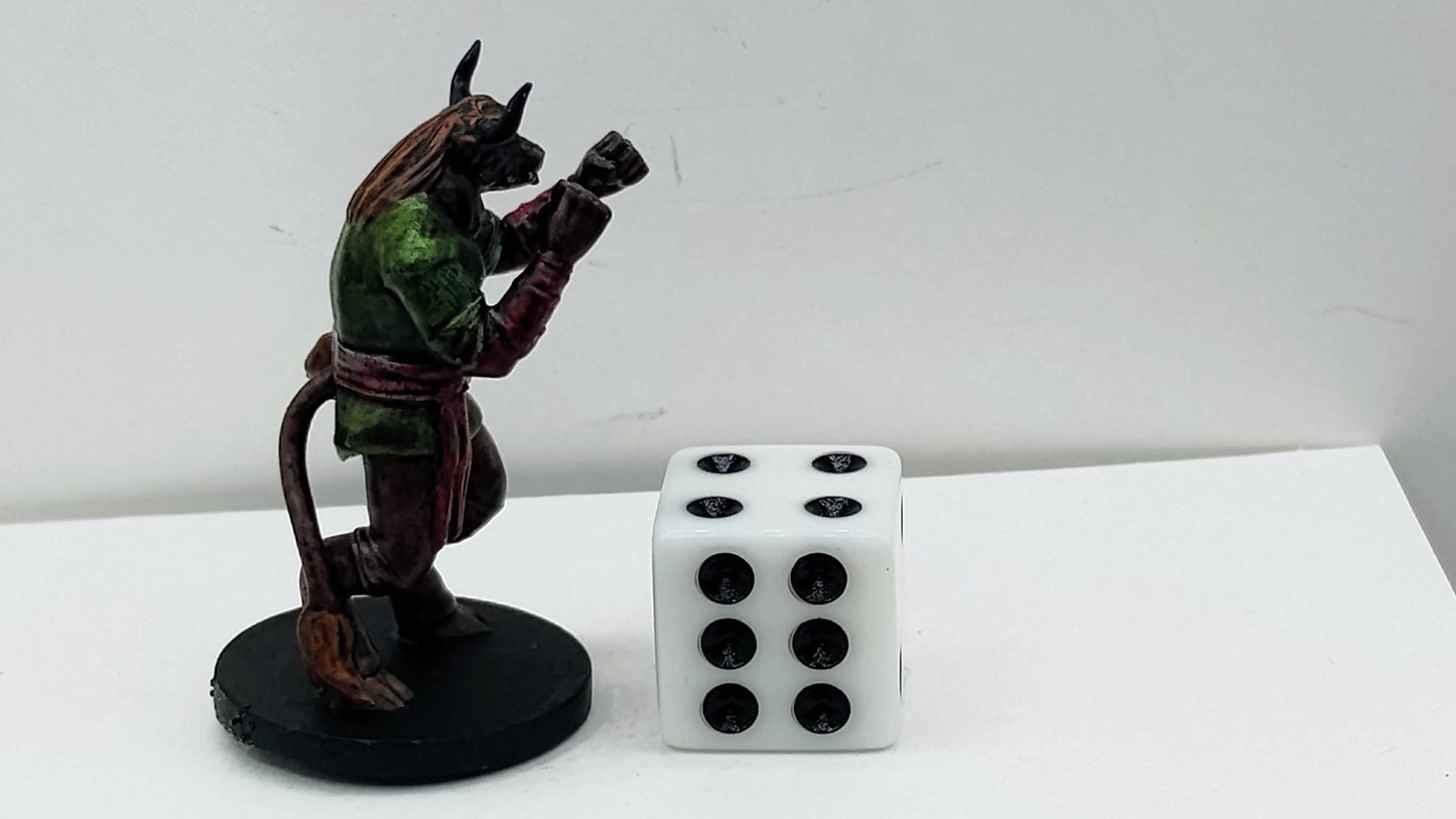 Minotaur Fighter Statue: Battle-Ready Figurine