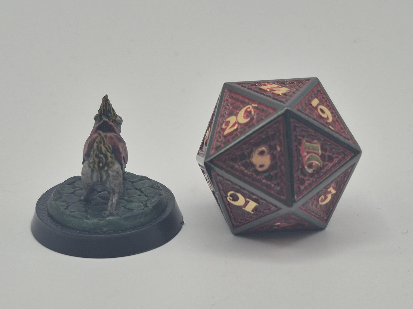 Hell Pug Miniature: Infernal Tabletop RPG Figurine