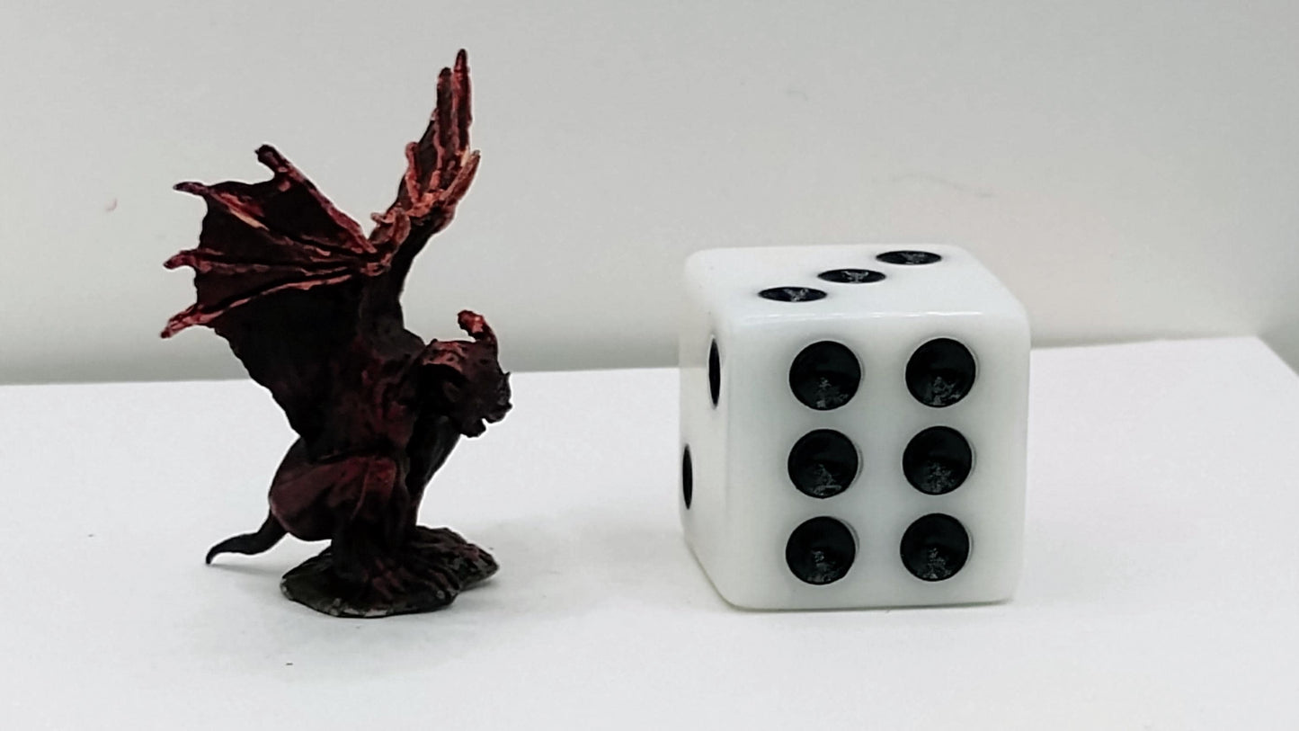 Small Gargoyle Statue: Crimson Gothic Decor