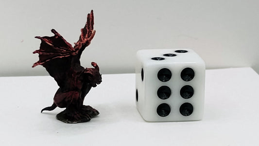 Small Gargoyle Statue: Crimson Gothic Decor