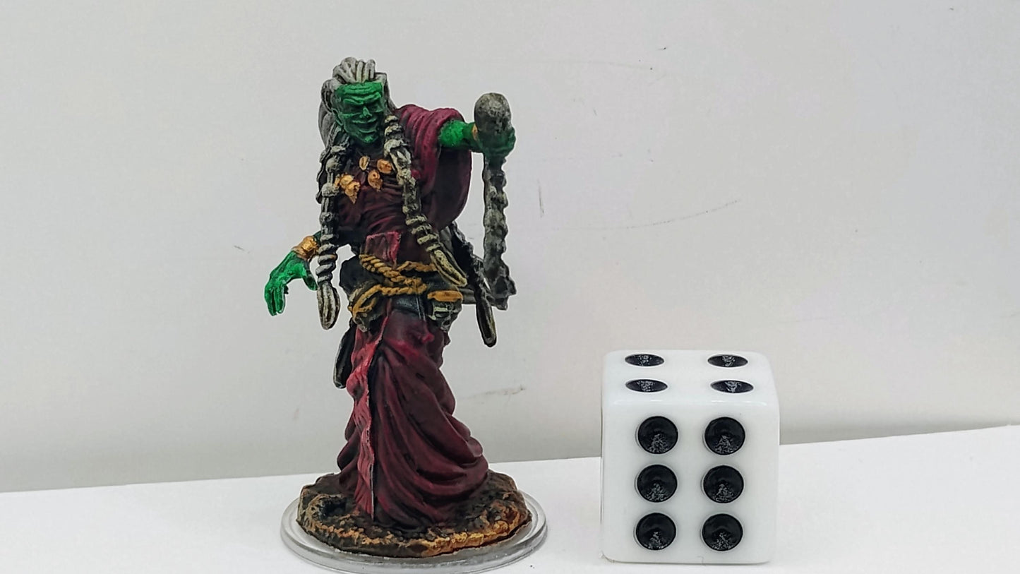 Night Hag Miniature: Bone Talismans, Crimson Rags