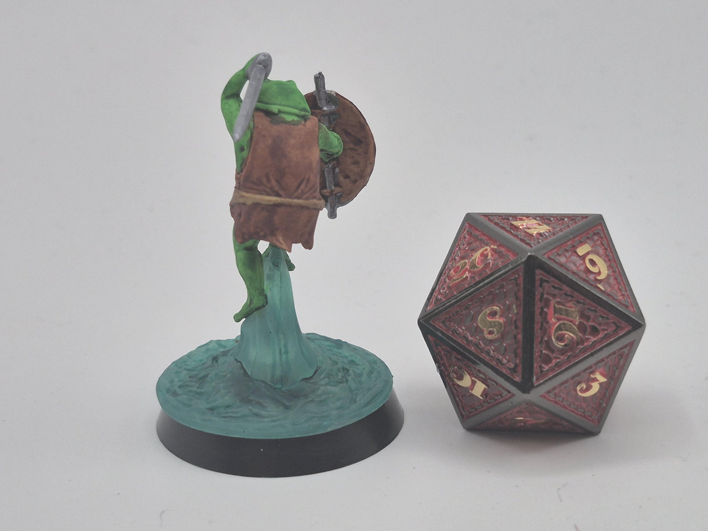 Bullywug Miniature: Leaping Frogfolk Warrior