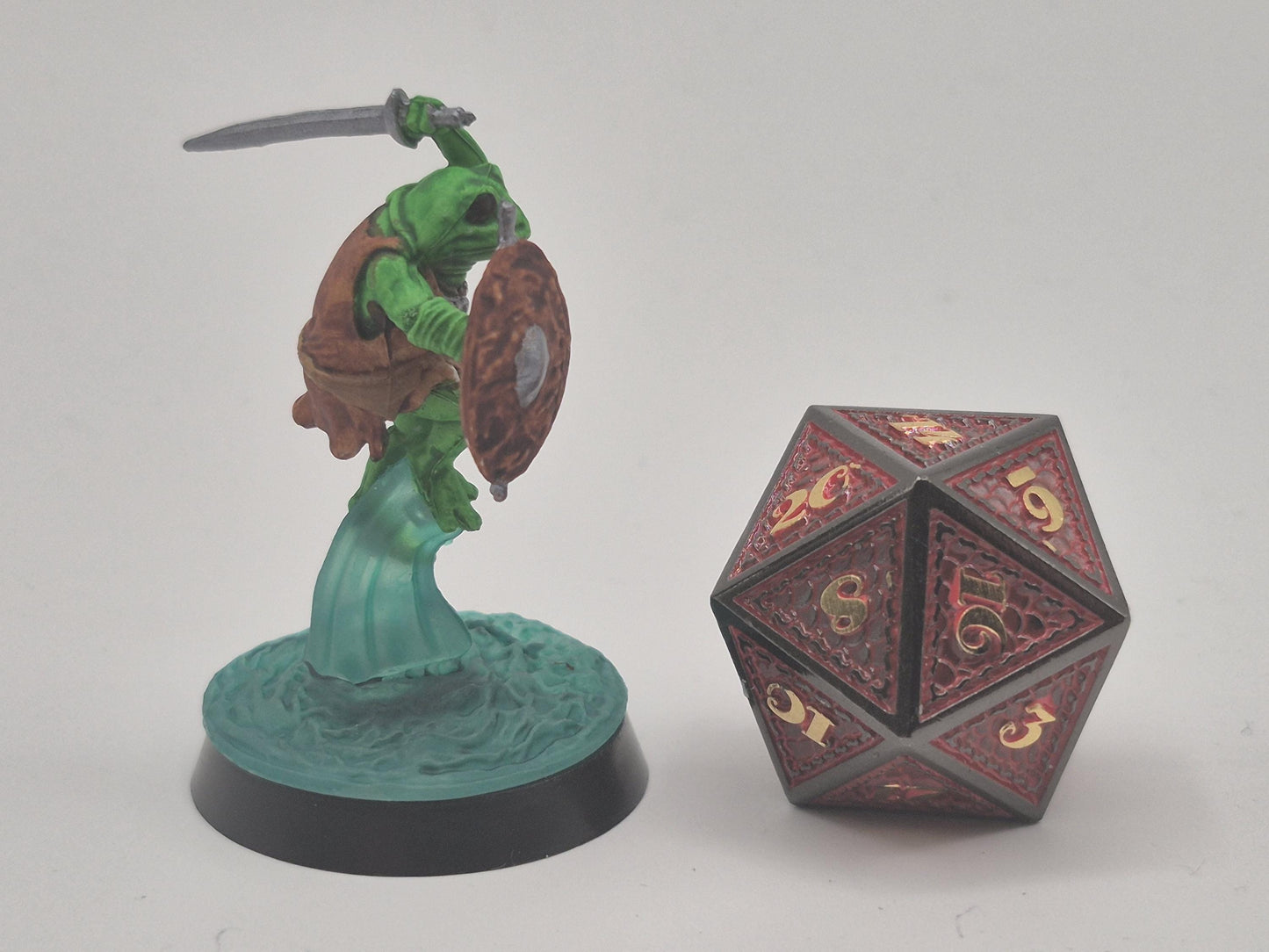 Bullywug Miniature: Leaping Frogfolk Warrior