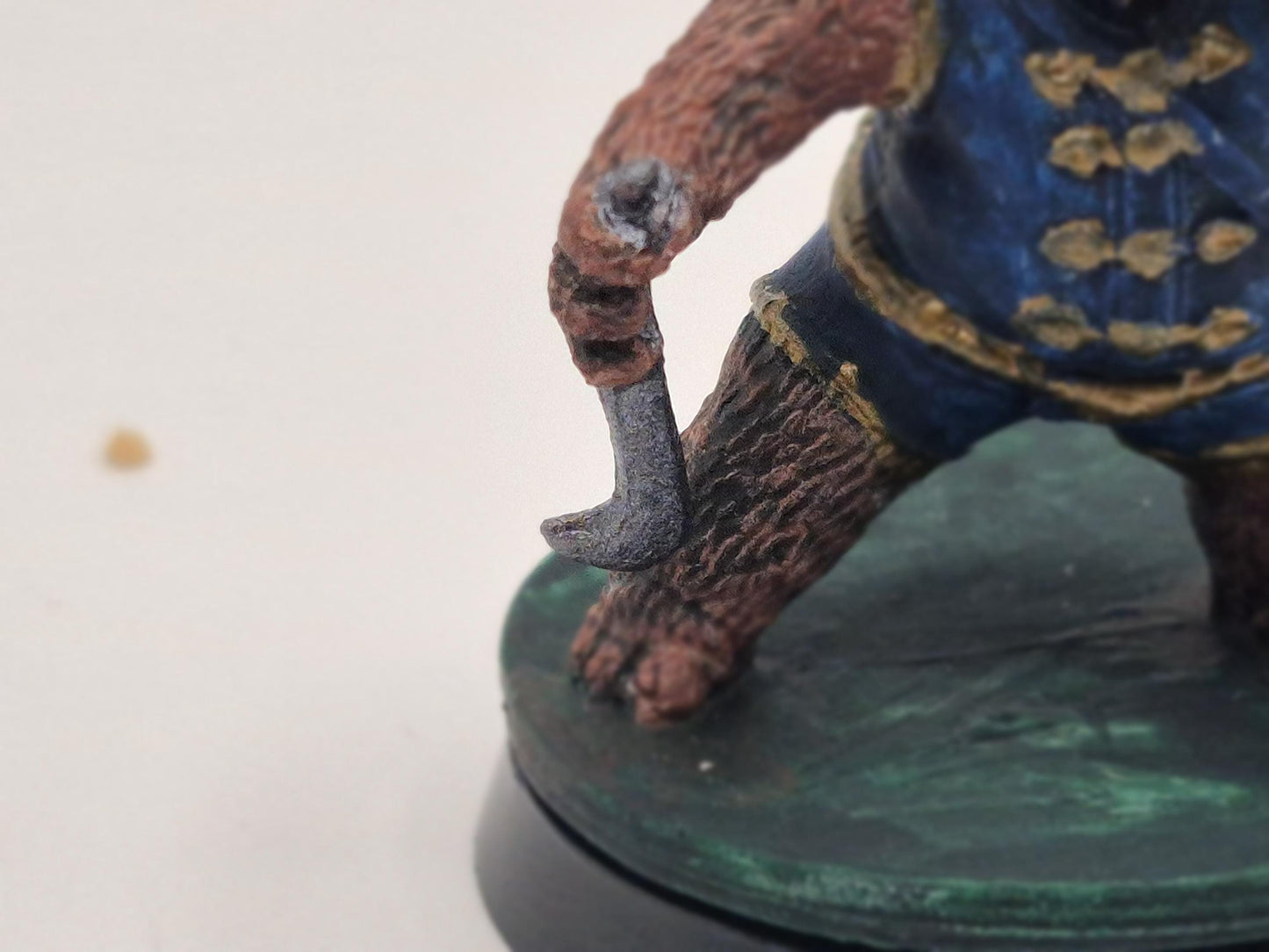 Pandakin Warrior Figurine: Regal Blue & Gold