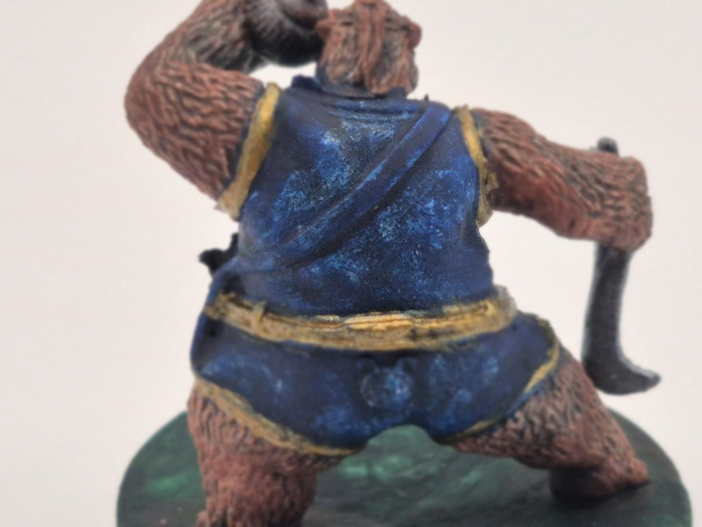 Pandakin Warrior Figurine: Regal Blue & Gold
