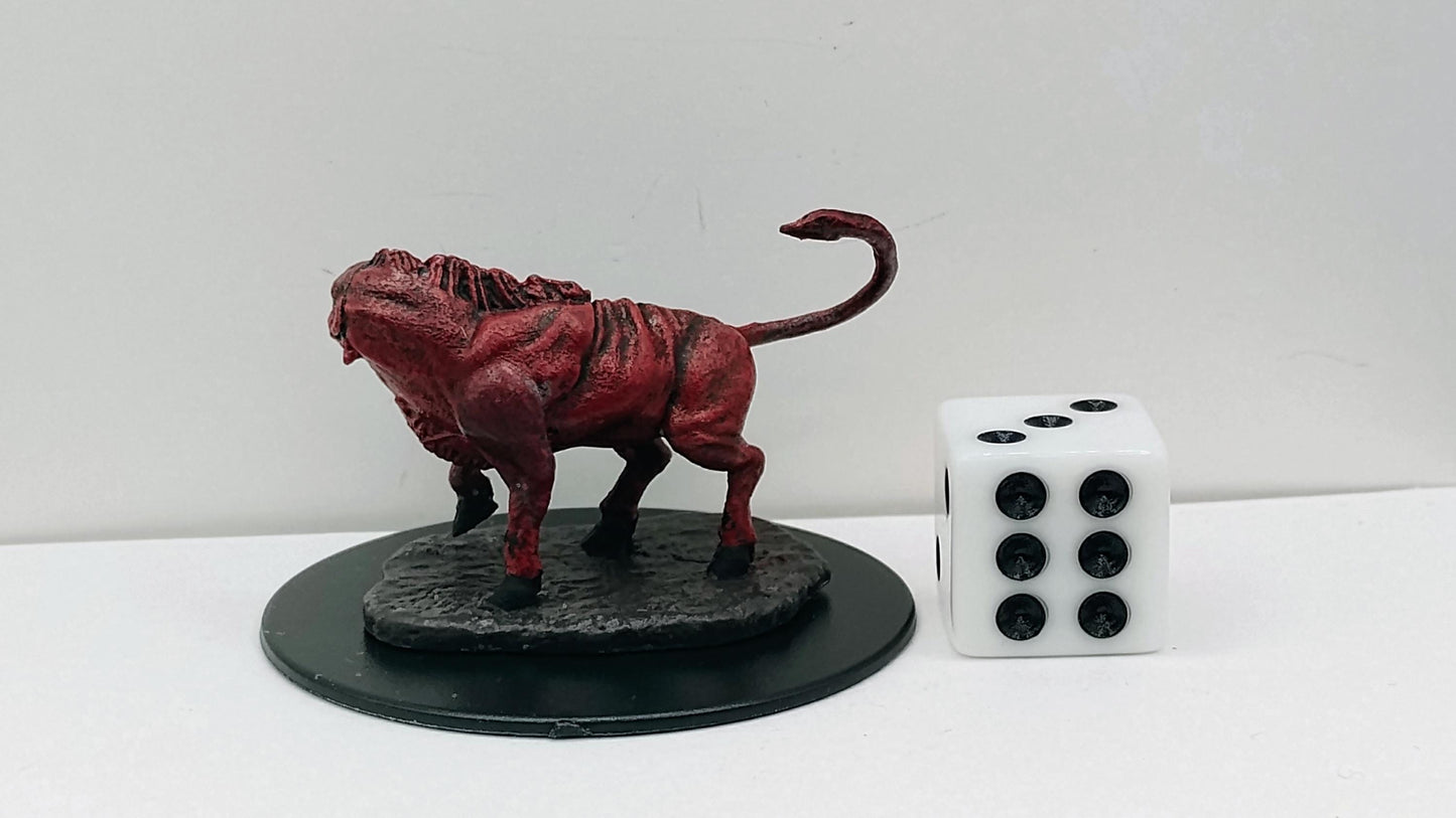 Leucrotta Monster Figurine: Fantasy Tabletop Miniature