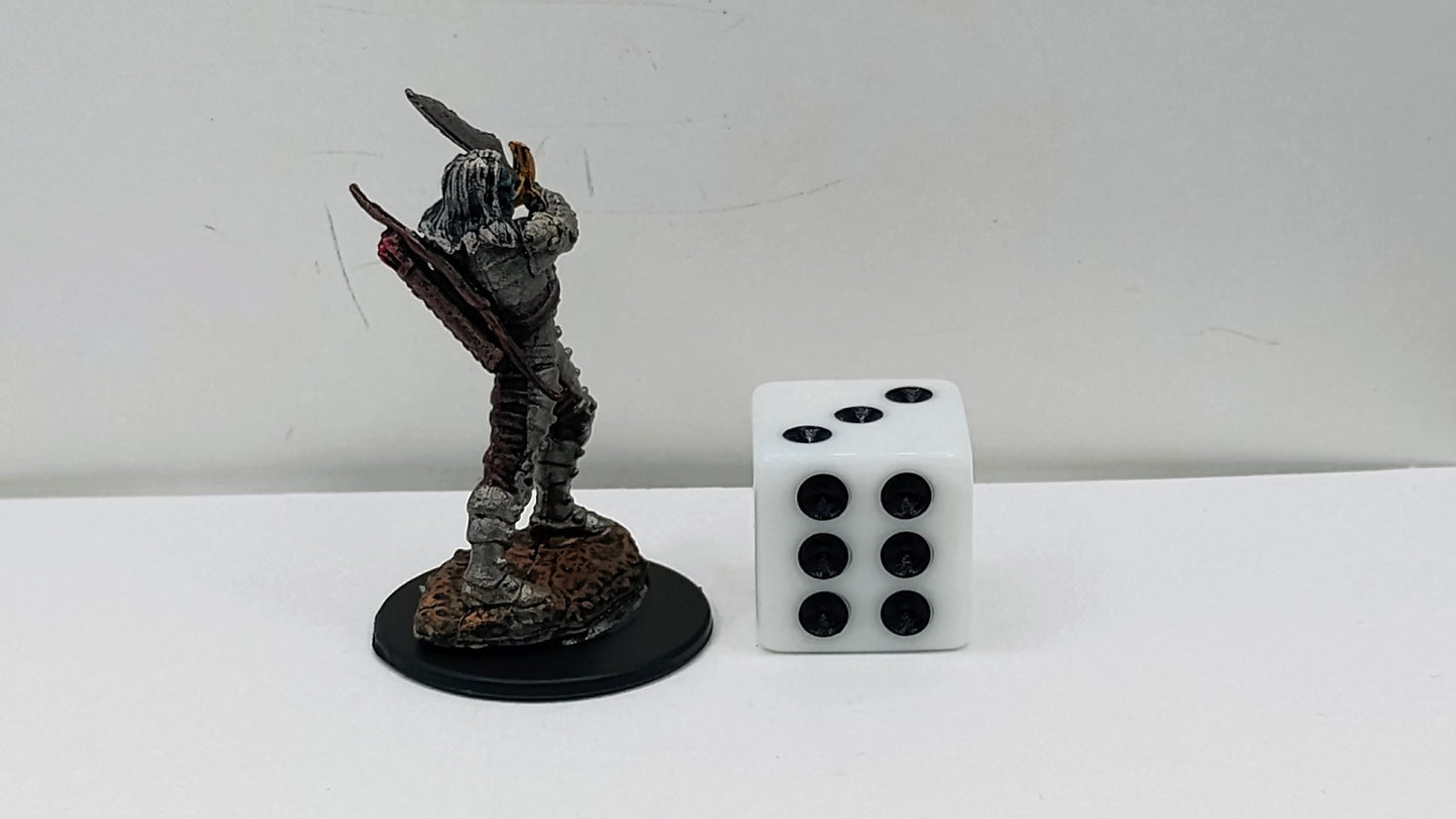 Undead Wight Miniature: Cursed Warrior Sentinel