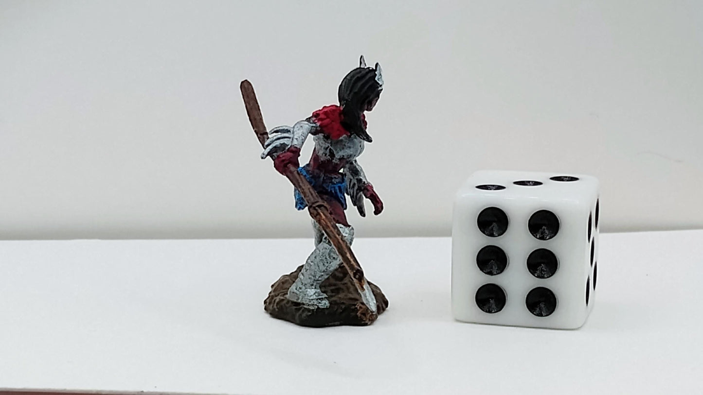 Tiefling Fighter Art Print: Fantasy Illustration