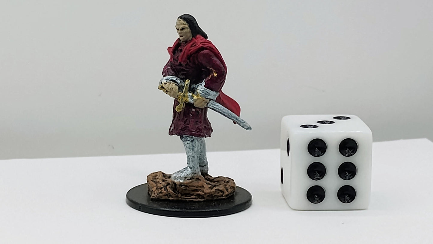 Male Vampire Art Print: Crimson Cloak