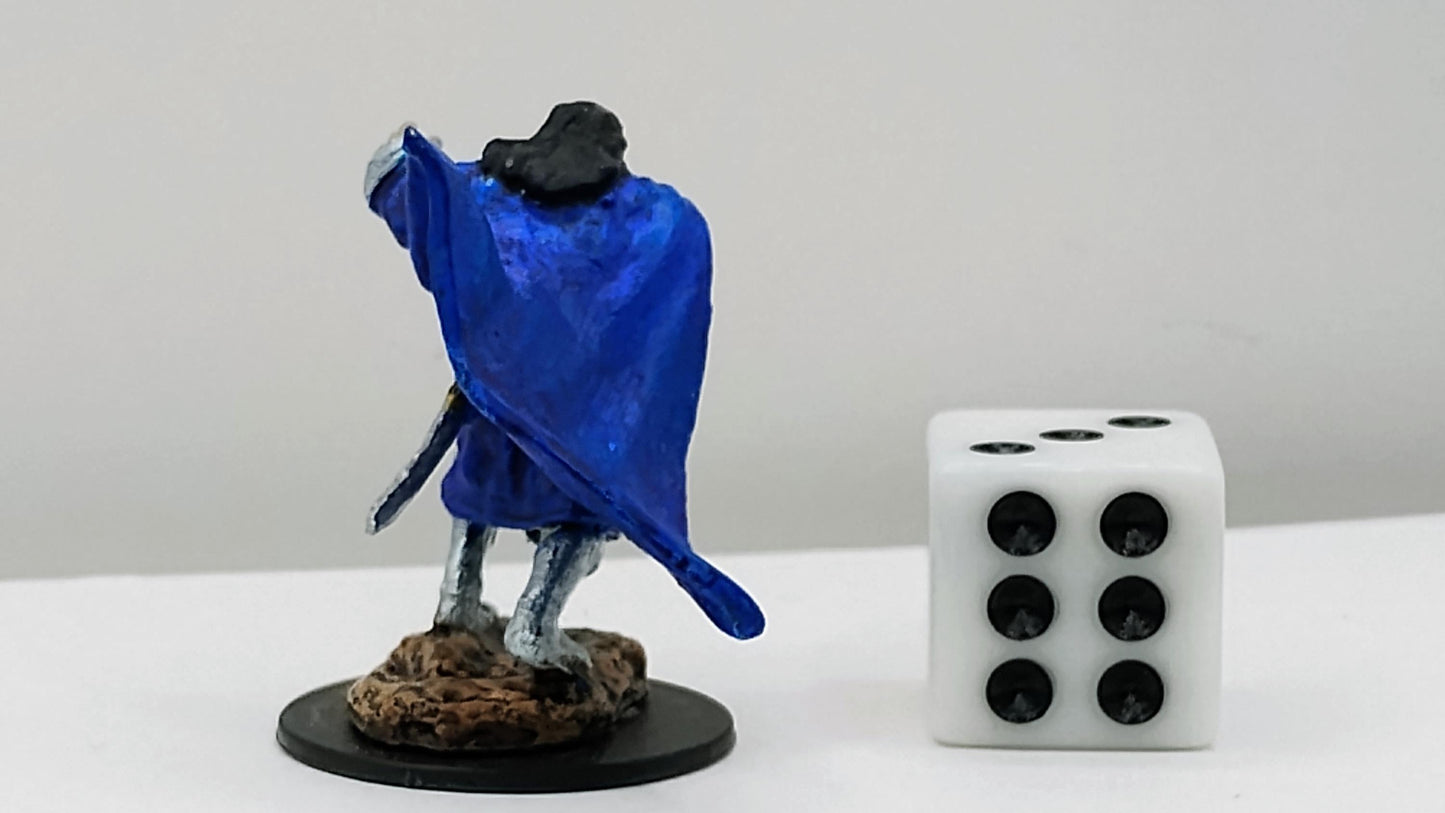 Vampire Art Print: Predatory Male, Cobalt Cloak