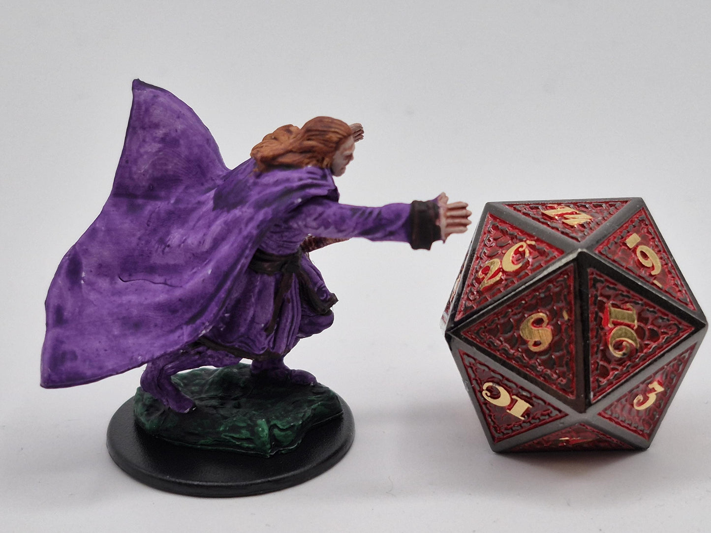 Vampire Art Print: Regal Violet Cape, Deadly Elegance