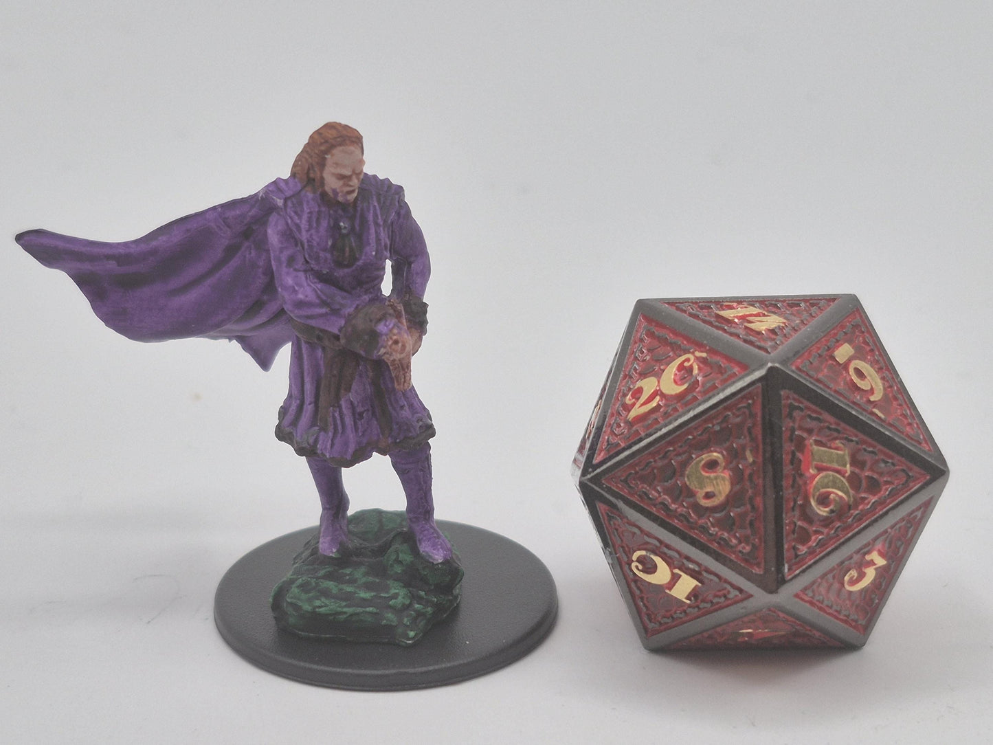 Vampire Art Print: Regal Hunter with Purple Cloak