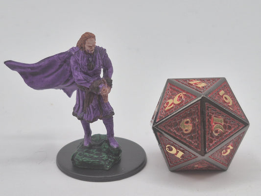 Vampire Art Print: Regal Hunter with Purple Cloak